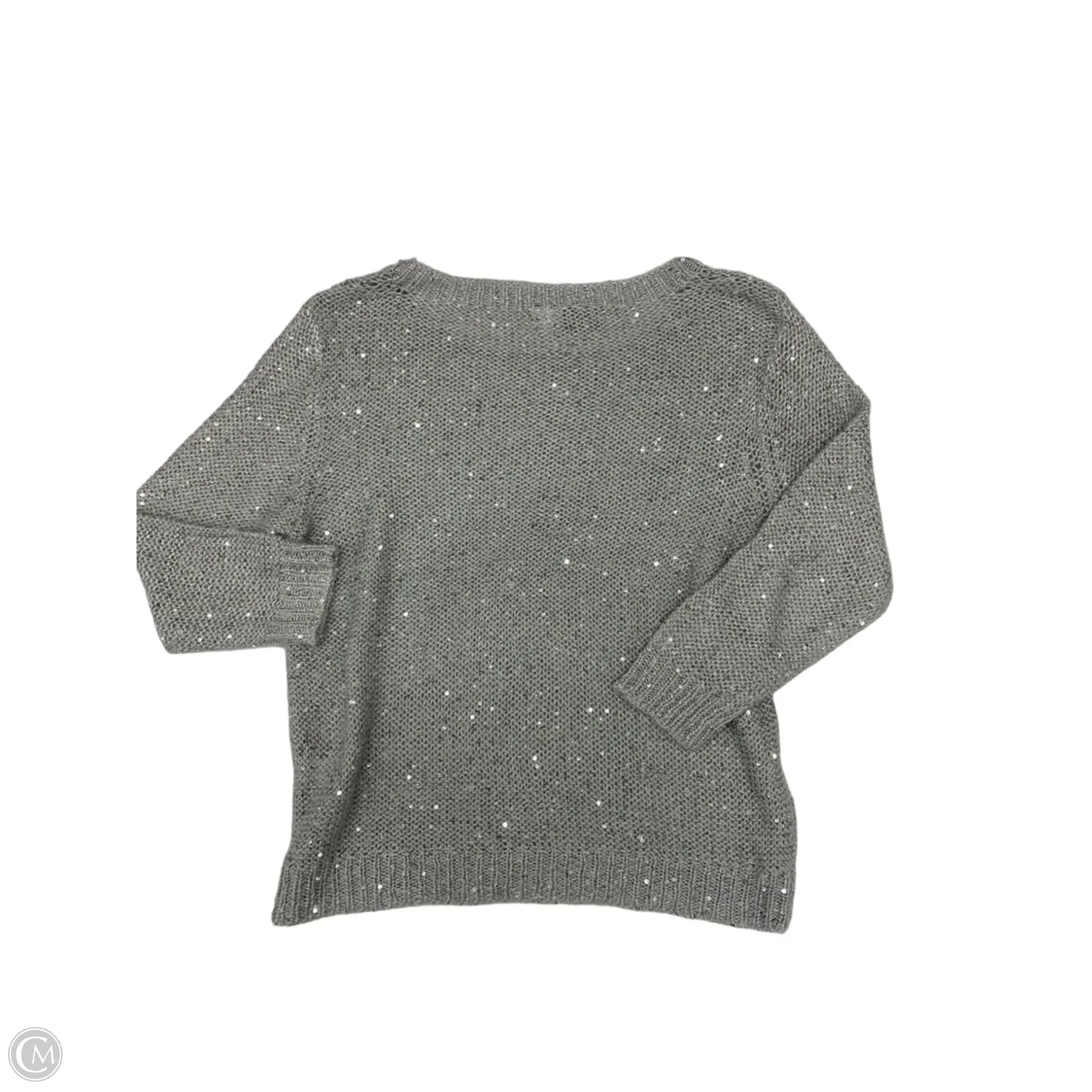 Sweater By Rd Style In Silver, Size: L