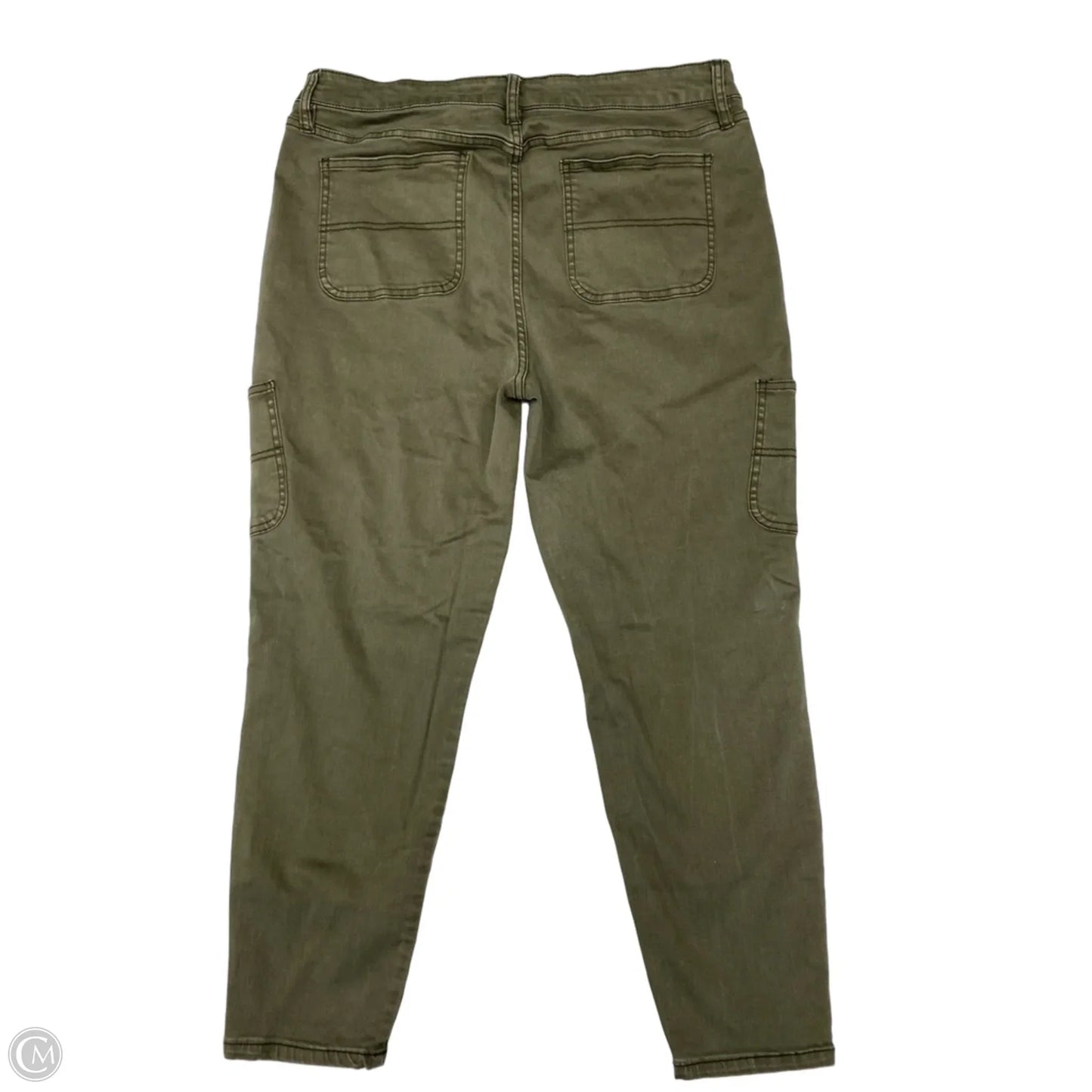 Jeans Skinny By Oat In Green Denim, Size: 16