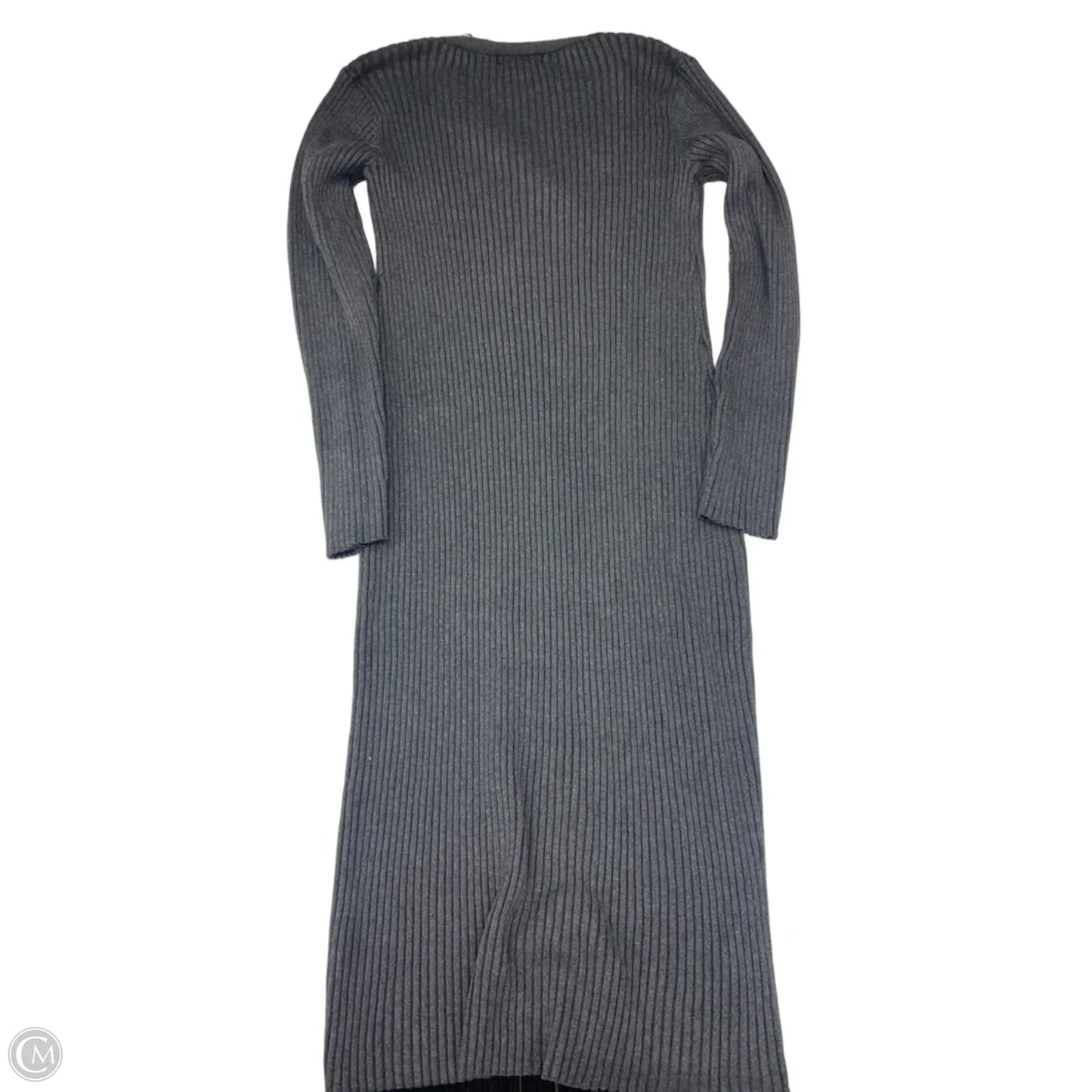 Dress Sweater By Saks Fifth Avenue In Grey, Size: M