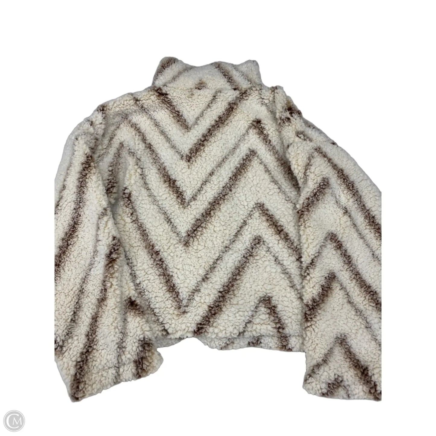 Jacket Faux Fur & Sherpa By Thread And Supply In Tan, Size: M