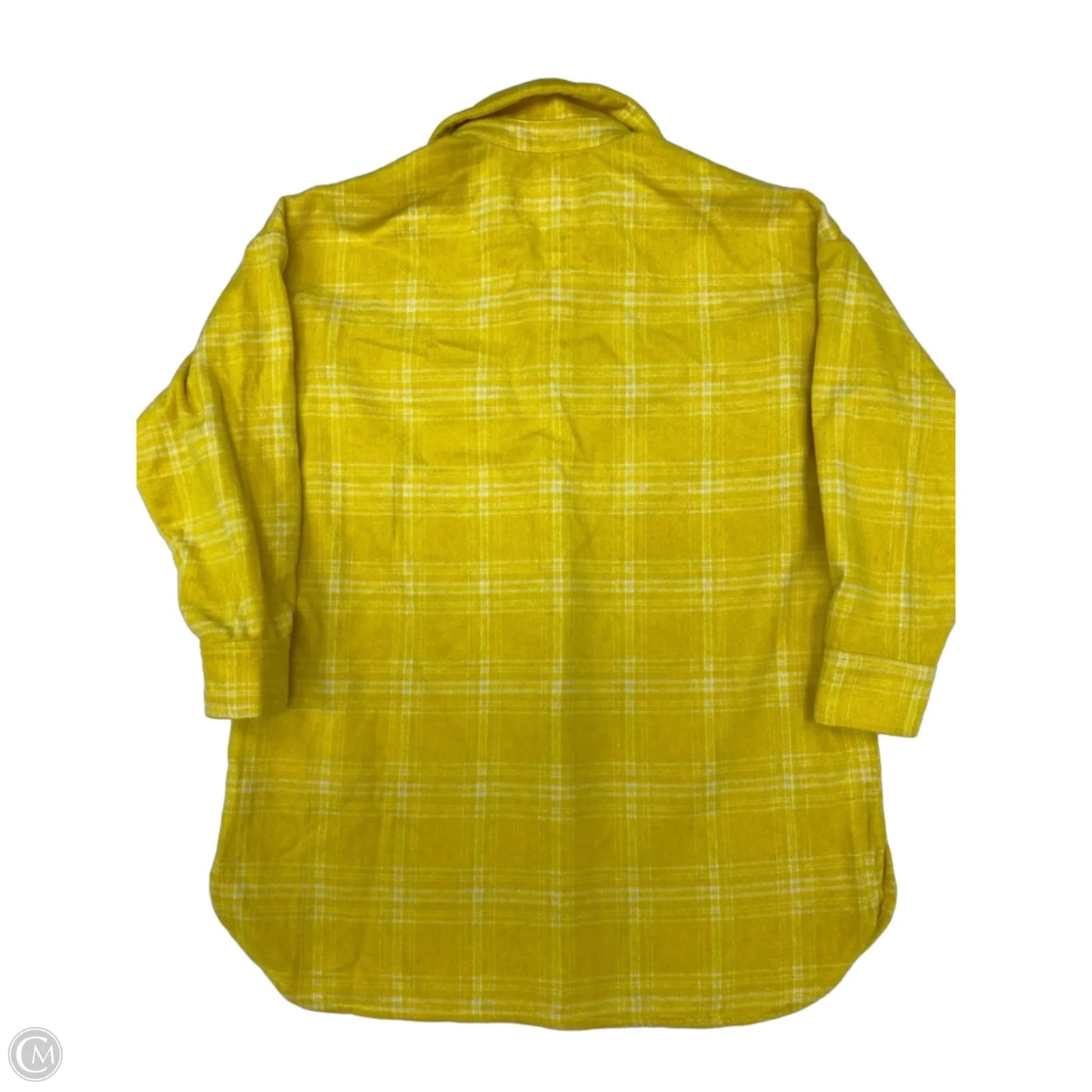 Jacket Shirt By Fantastic Fawn In Yellow, Size: S