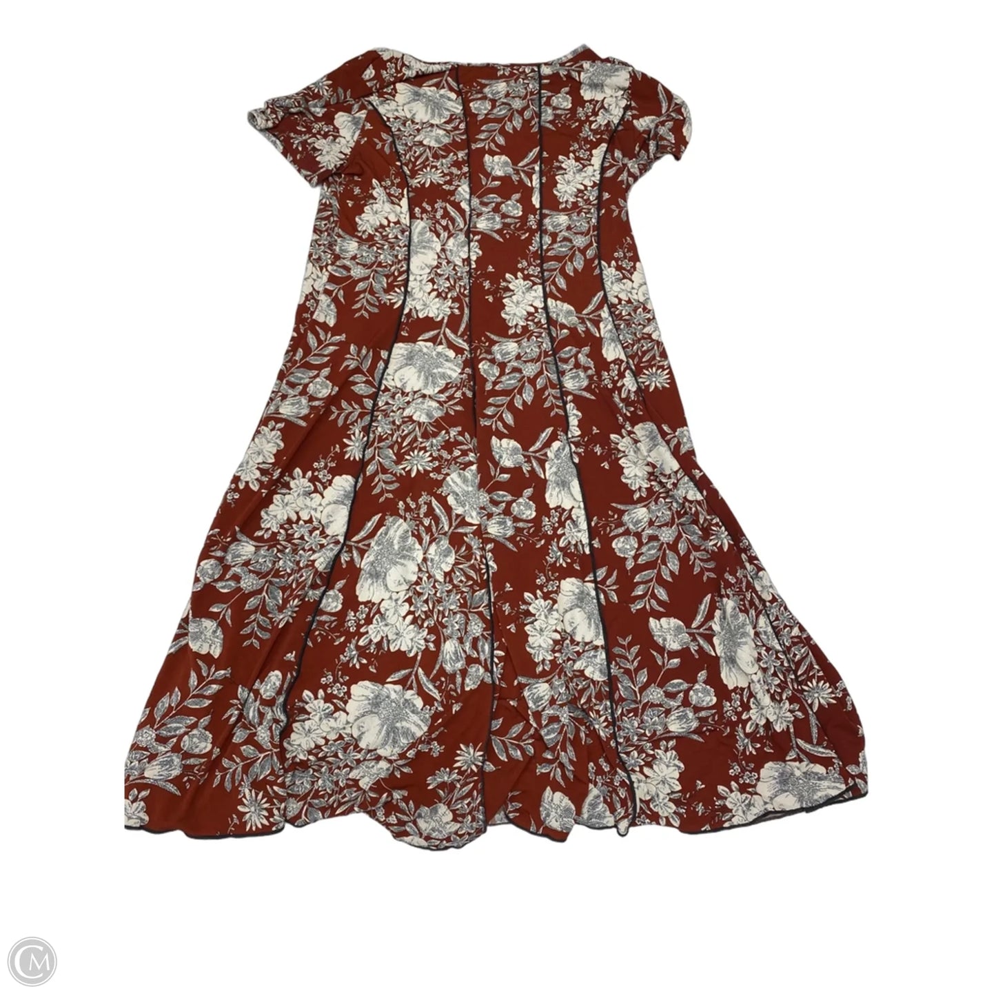 Dress Casual Midi By Sami & Jo In Maroon, Size: 1x