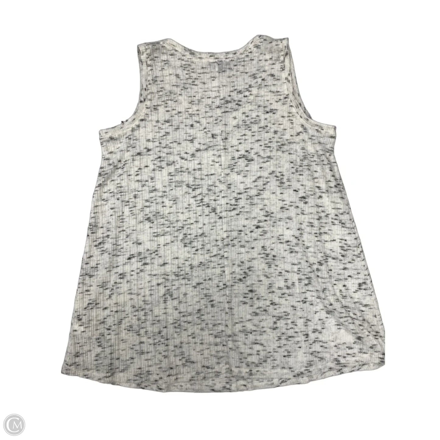 Tunic Sleeveless By Lane Bryant In Grey & White, Size: Xl