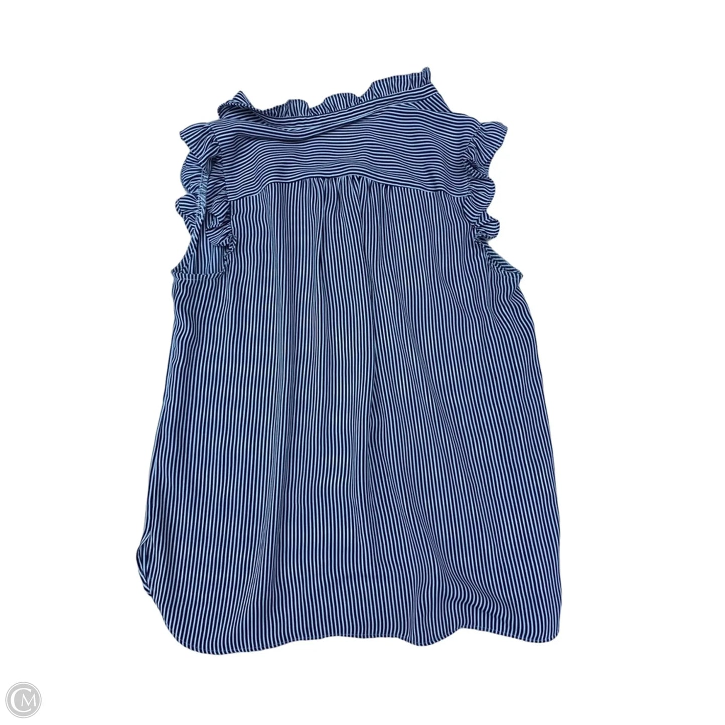 Blouse Sleeveless By Loft In Striped Pattern, Size: M