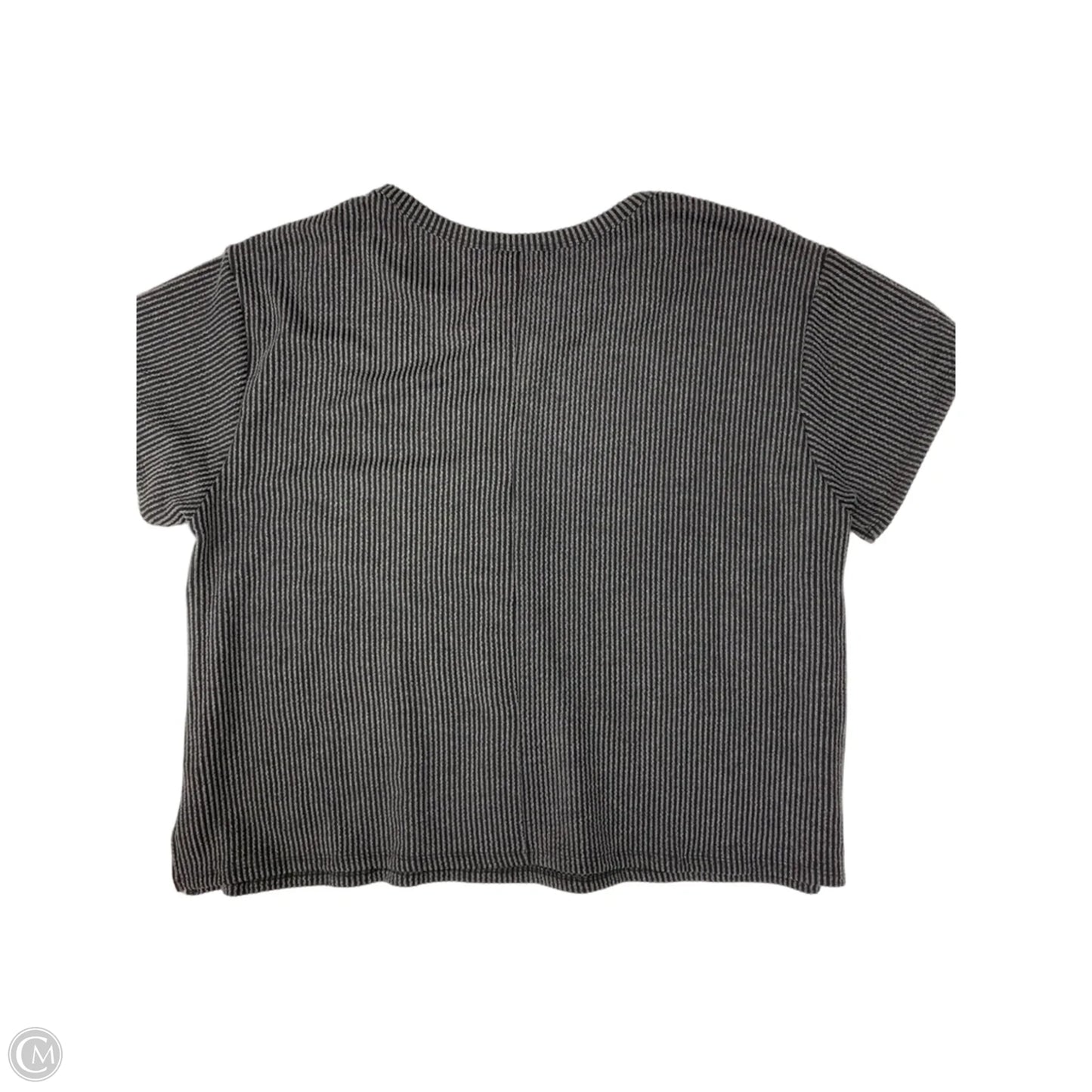Top Short Sleeve Basic By Clothes Mentor In Grey, Size: 2x