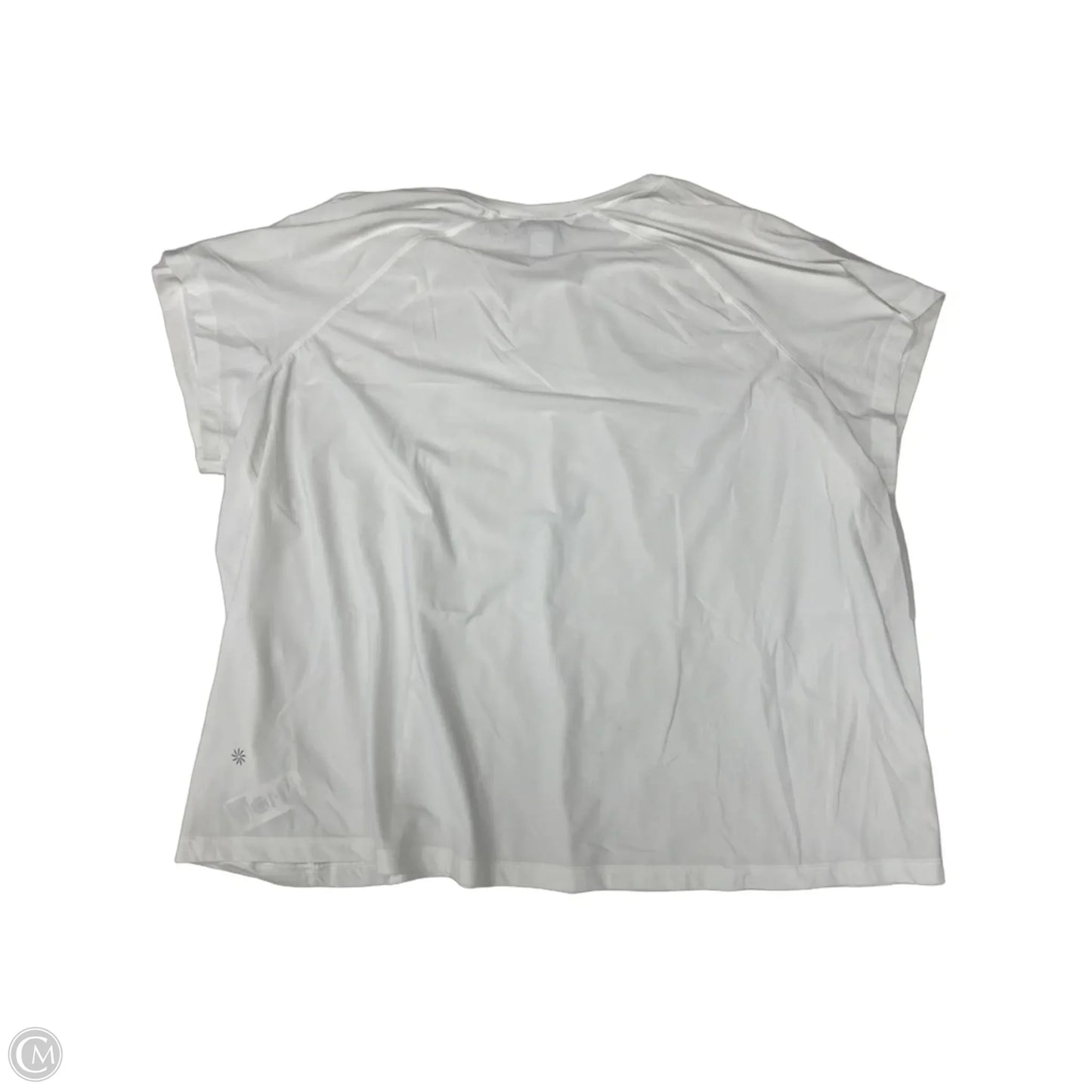 Athletic Top Short Sleeve By Athleta In White, Size: 2x