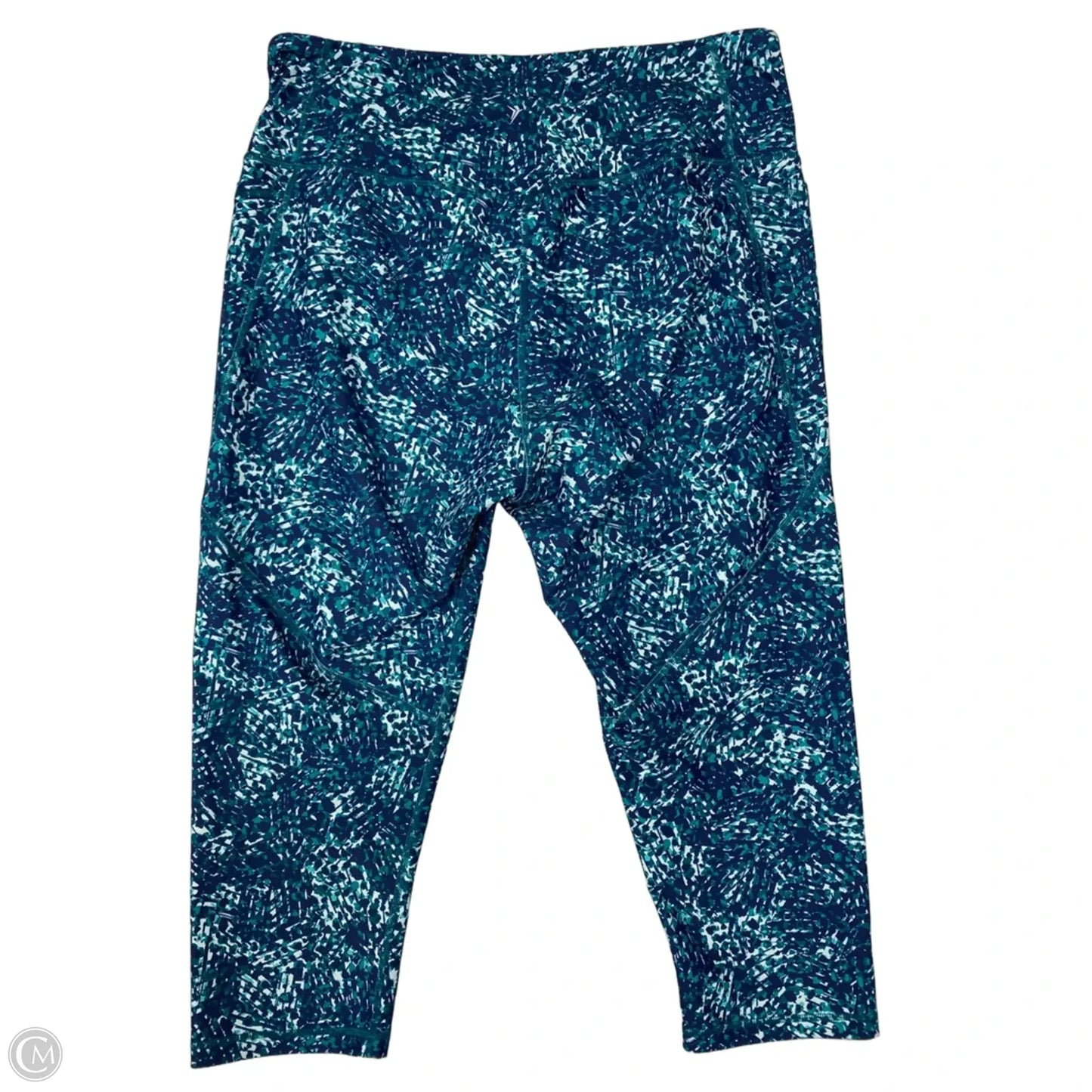 Athletic Leggings Capris By Old Navy In Blue & Green, Size: Xxl