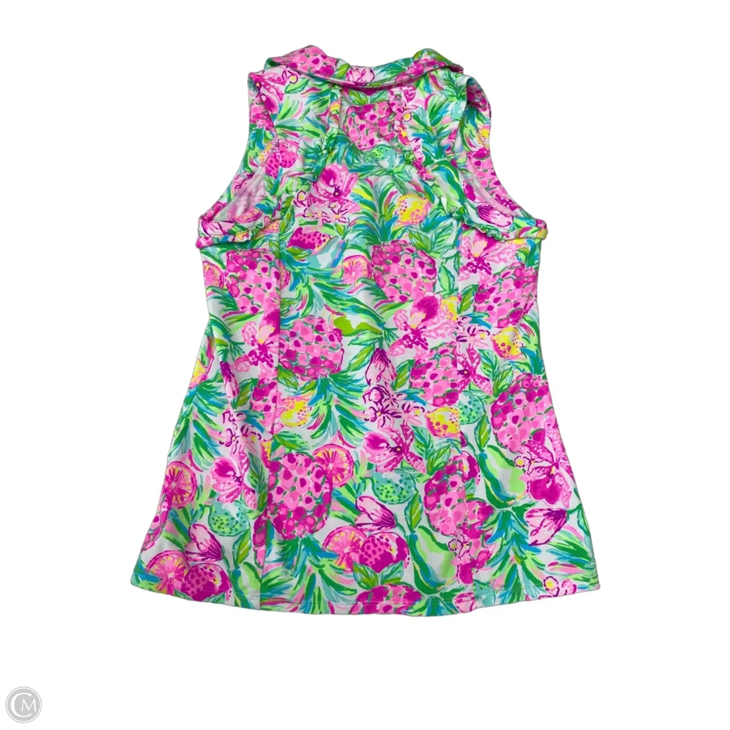 Top Sleeveless Designer By Lilly Pulitzer In Green, Size: M