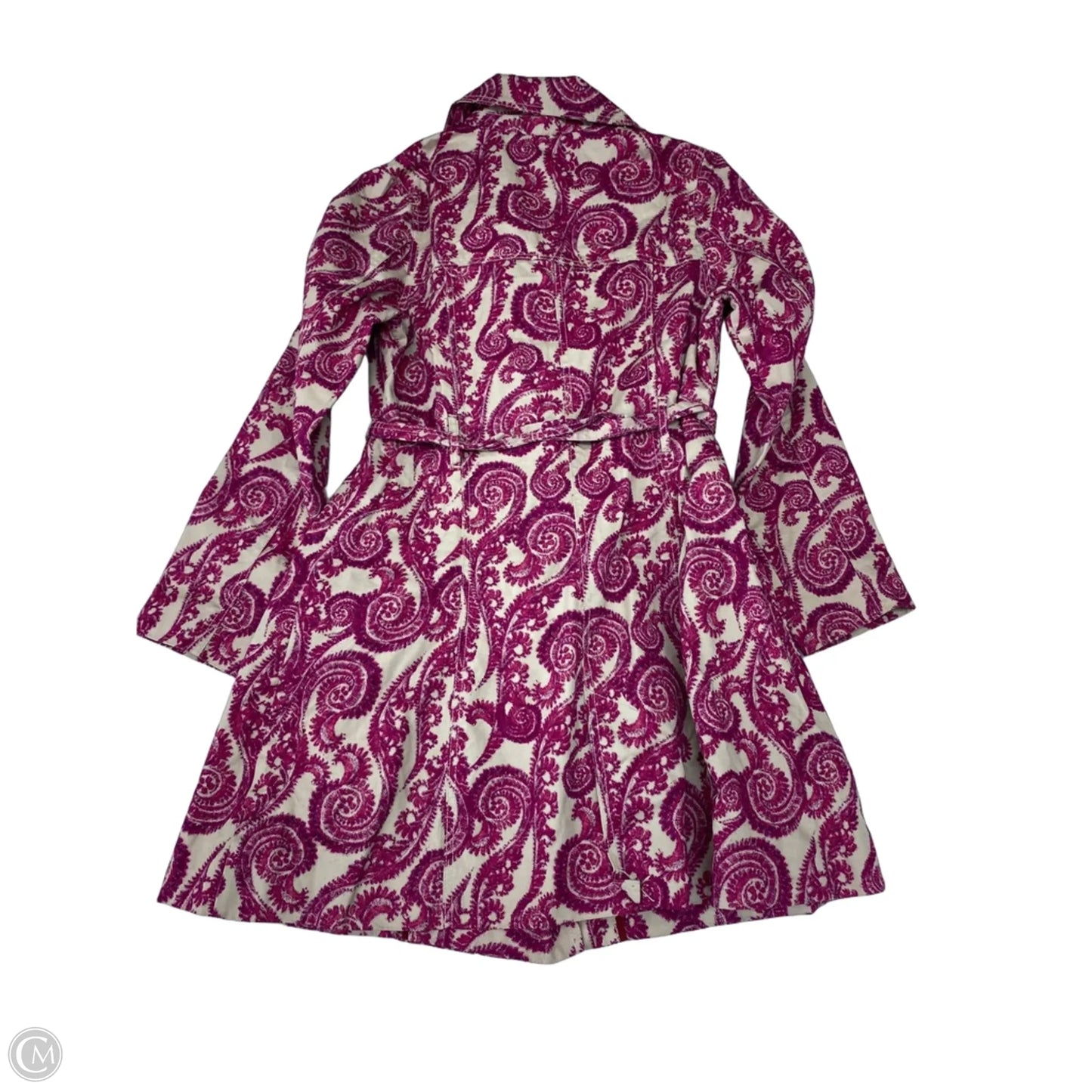 Coat Trench Coat By Merona In Paisley Print, Size: L