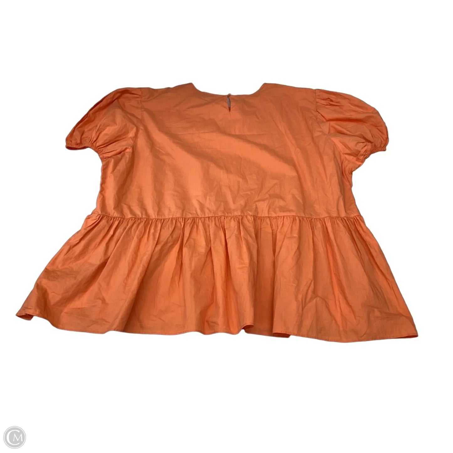 Top Short Sleeve By Clothes Mentor In Orange, Size: 3x