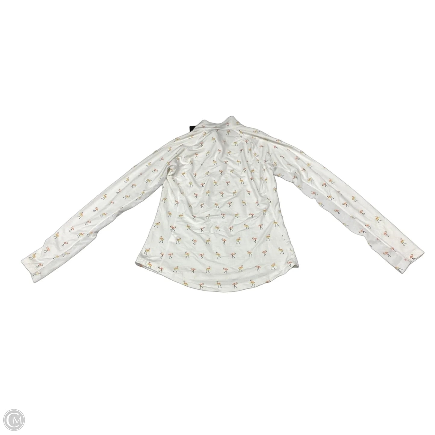 Athletic Top Long Sleeve Collar By Walter Hagen In White, Size: Xs