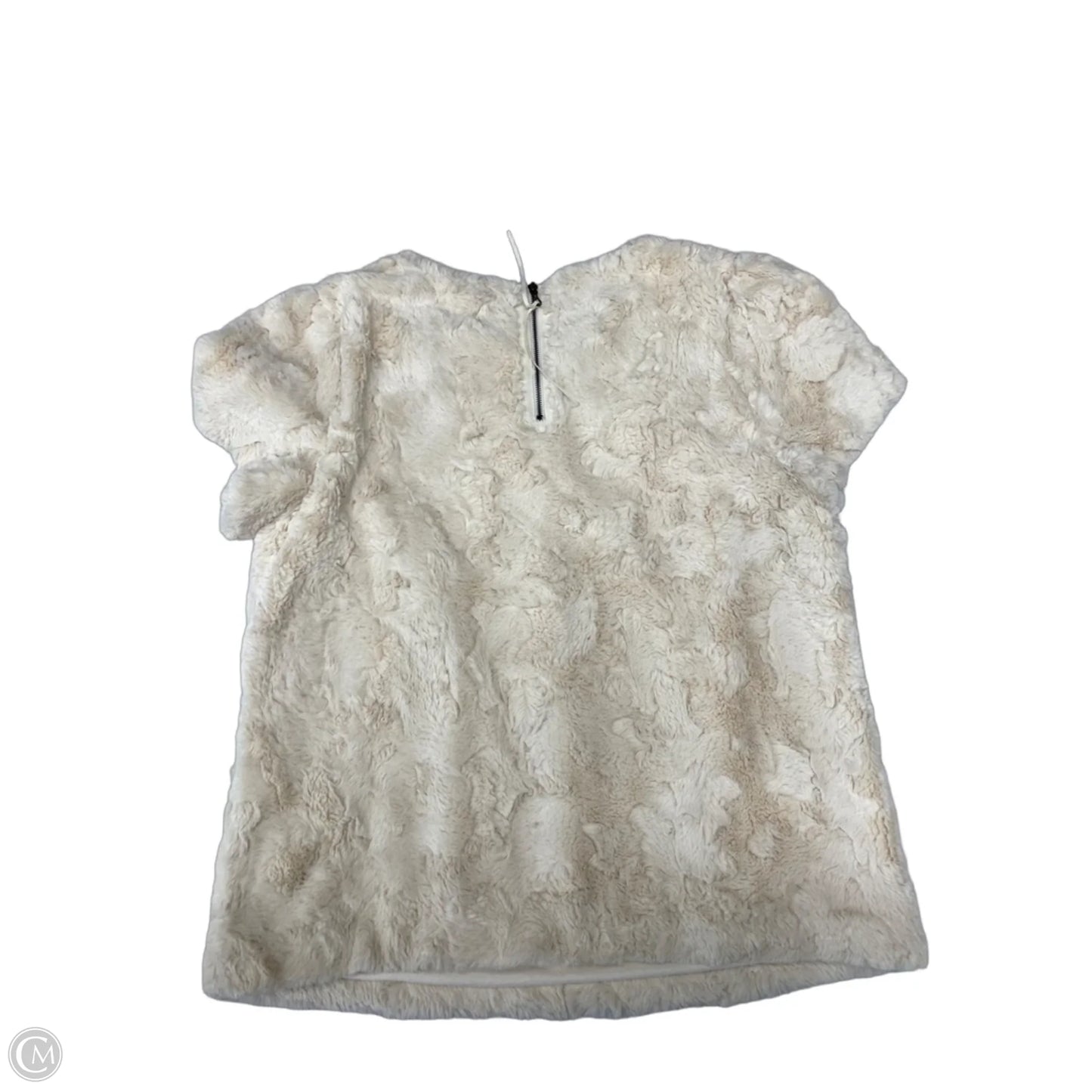 Sweater Short Sleeve By Anthropologie In Cream, Size: M