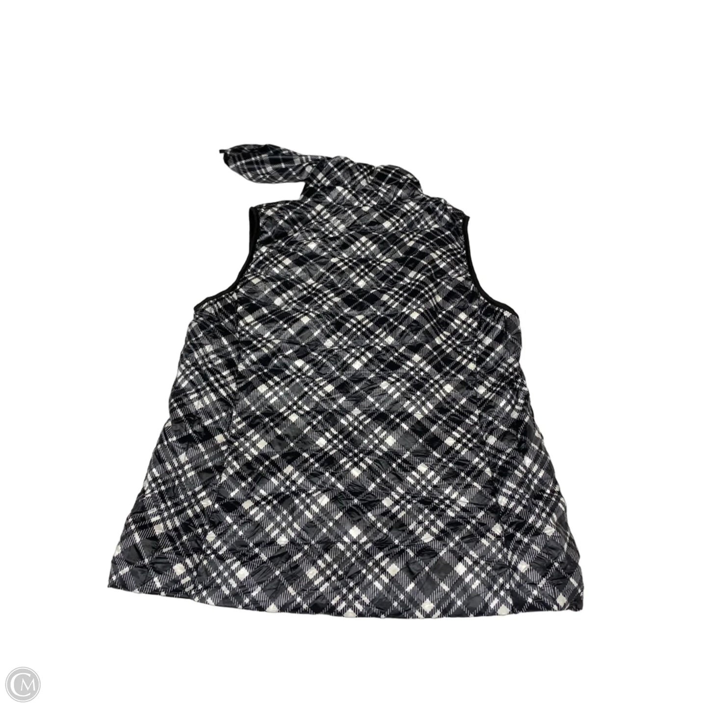 Vest Puffer & Quilted By Uniqlo In Black & White, Size: M