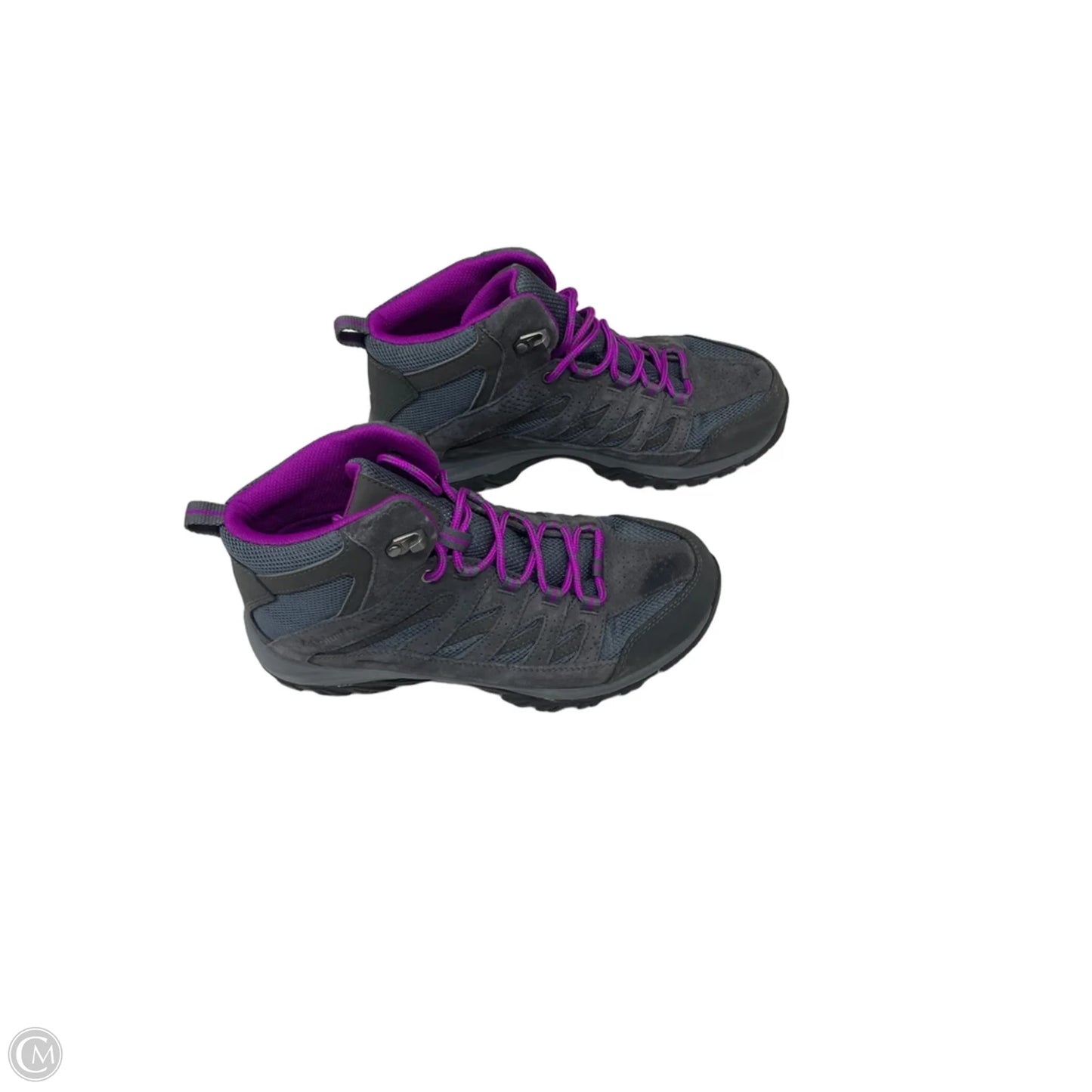 Boots Hiking By Columbia In Grey & Purple, Size: 9.5
