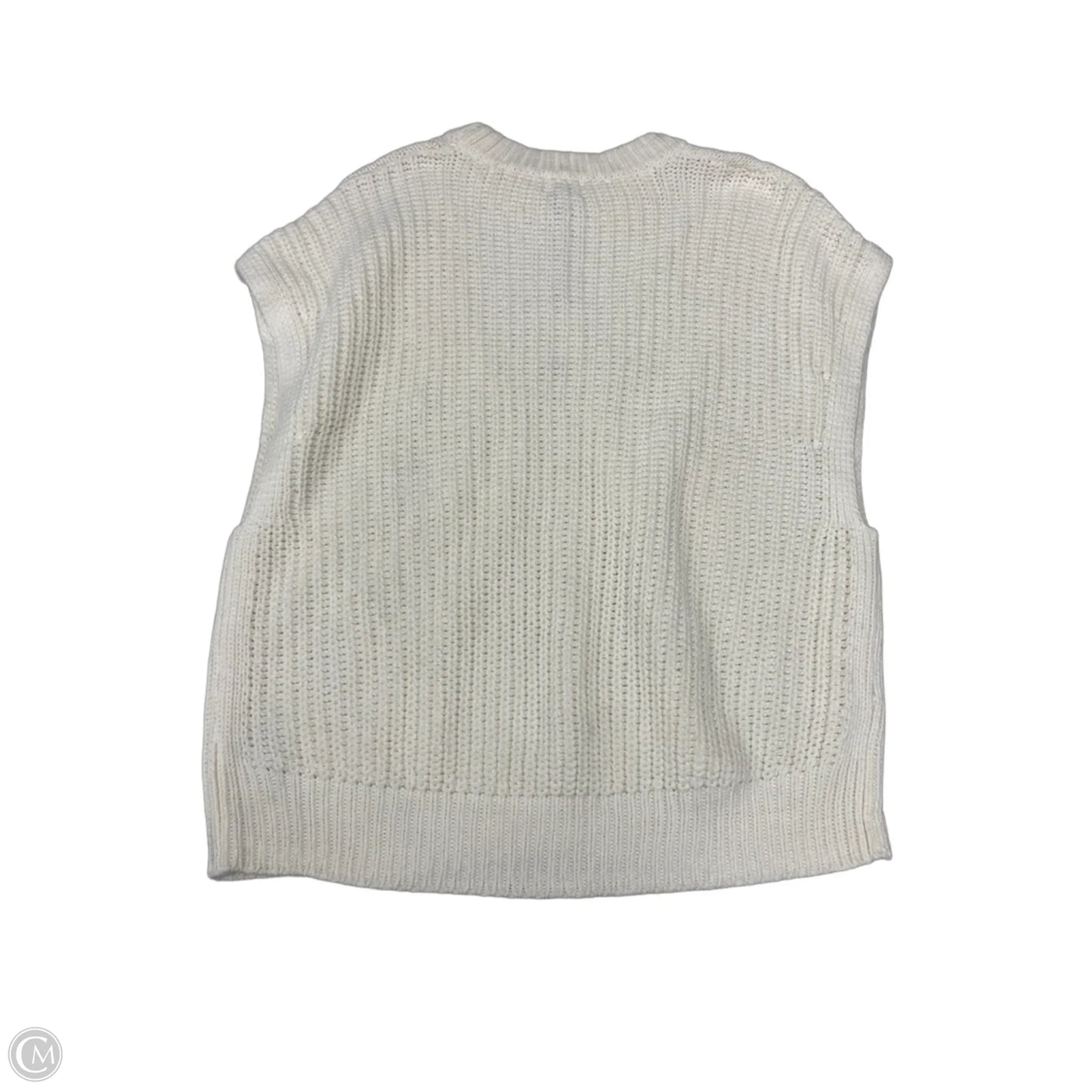 Vest Sweater By A New Day In Cream, Size: Xxl