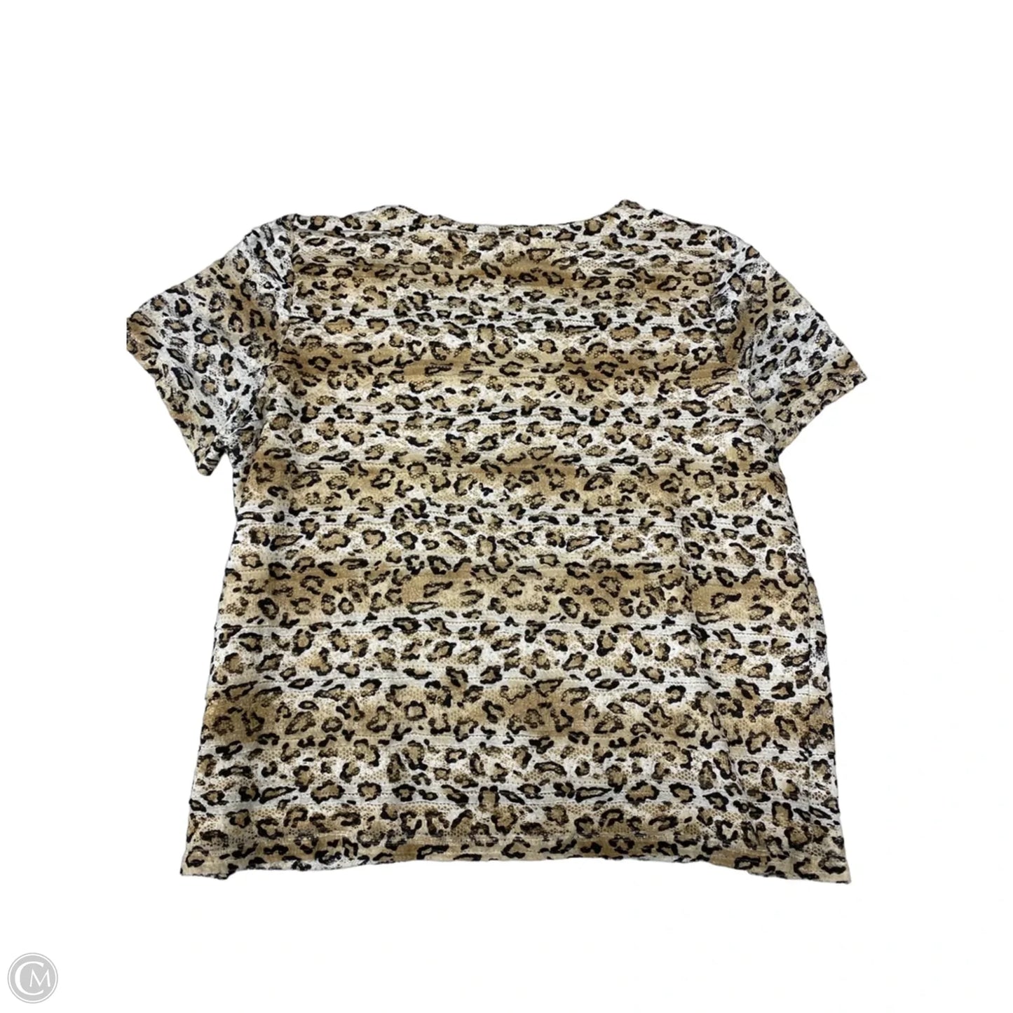 Top Short Sleeve By Alfred Dunner In Animal Print, Size: 1x