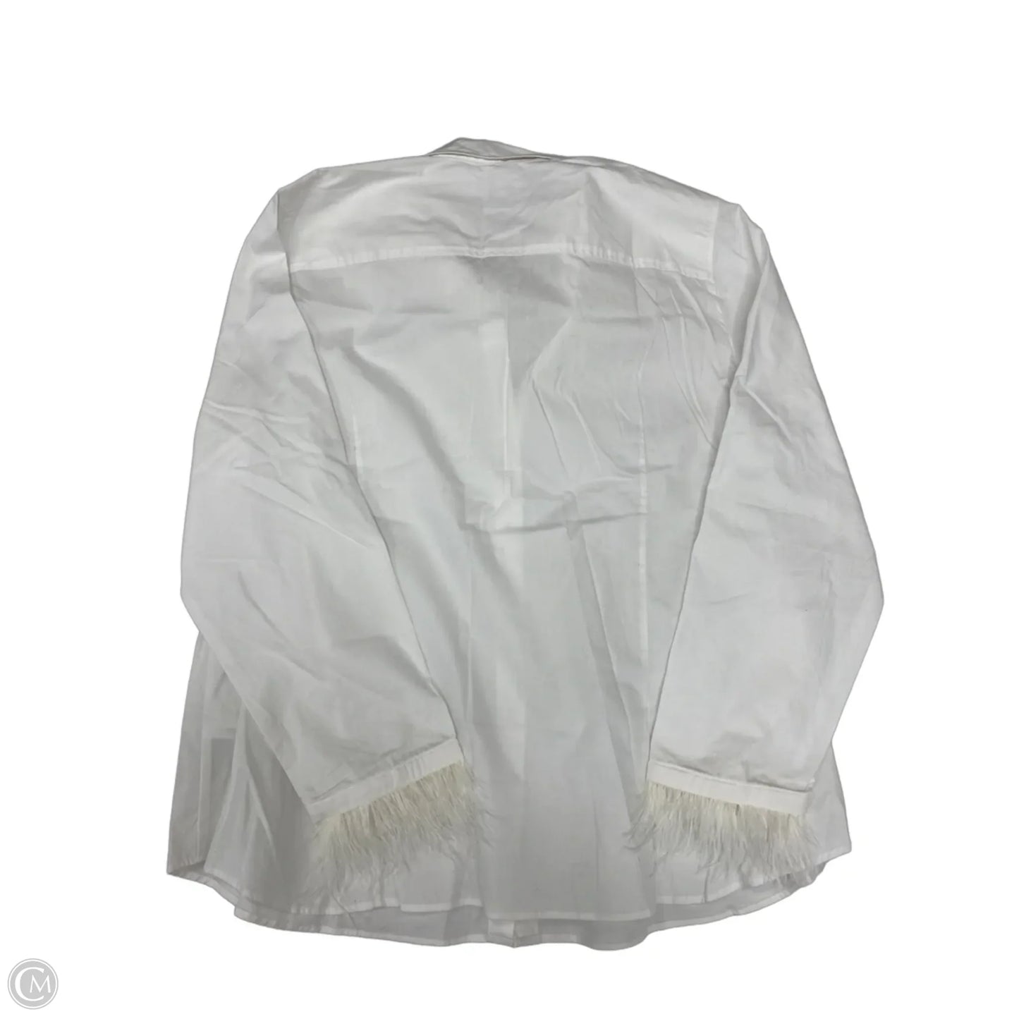 Top Long Sleeve By J. Crew In White, Size: 2x