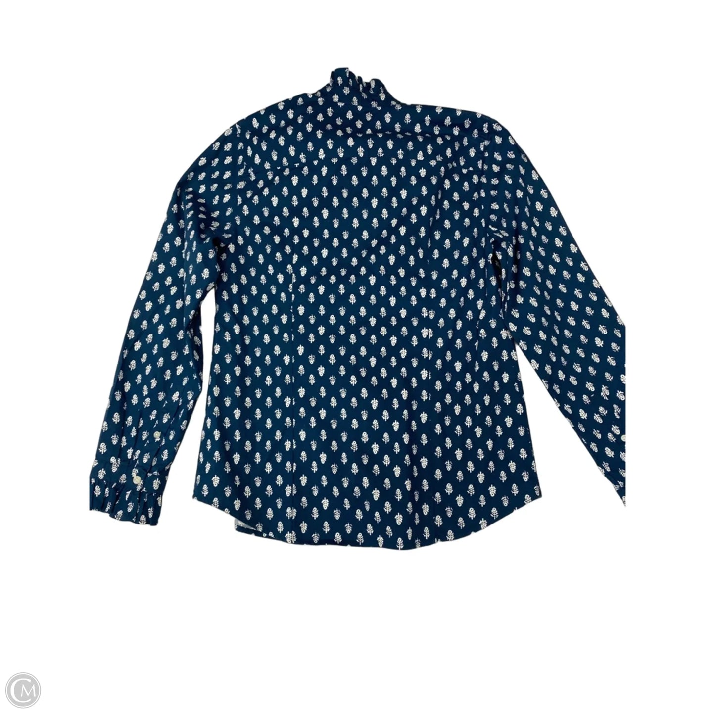 Blouse Long Sleeve By J. Crew In Teal, Size: S