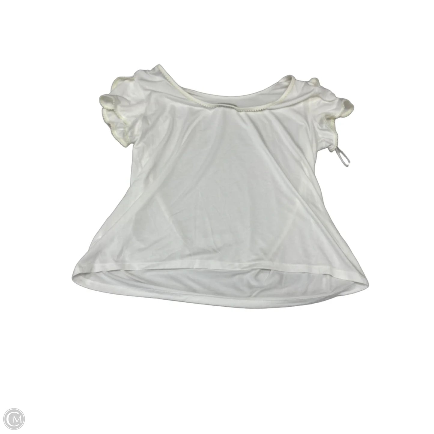 Blouse Short Sleeve By Ryegrass In Cream, Size: Xxl
