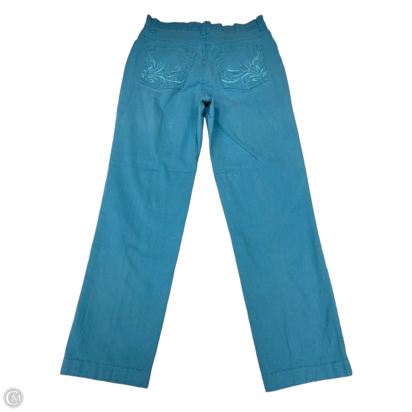 Jeans Straight By Gloria Vanderbilt In Aqua, Size: 6