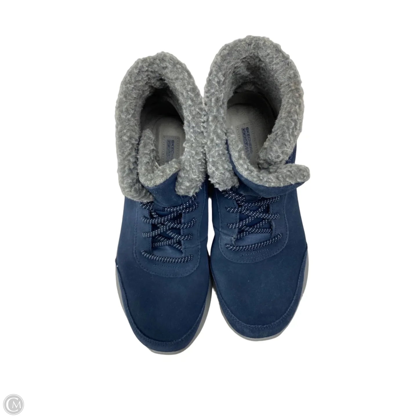 Boots Ankle Flats By Skechers In Navy, Size: 9