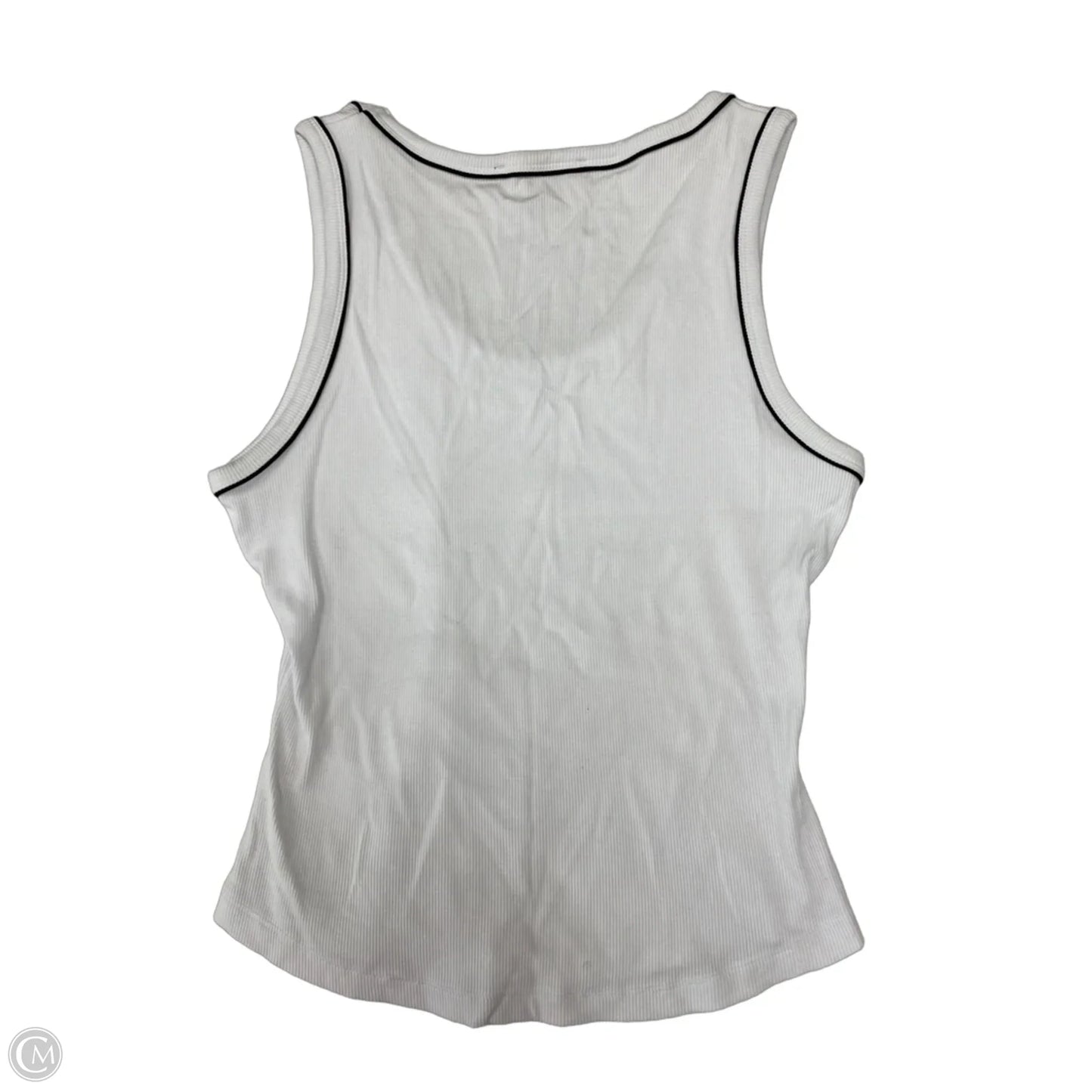 Athletic Tank Top By Tahari In White, Size: L