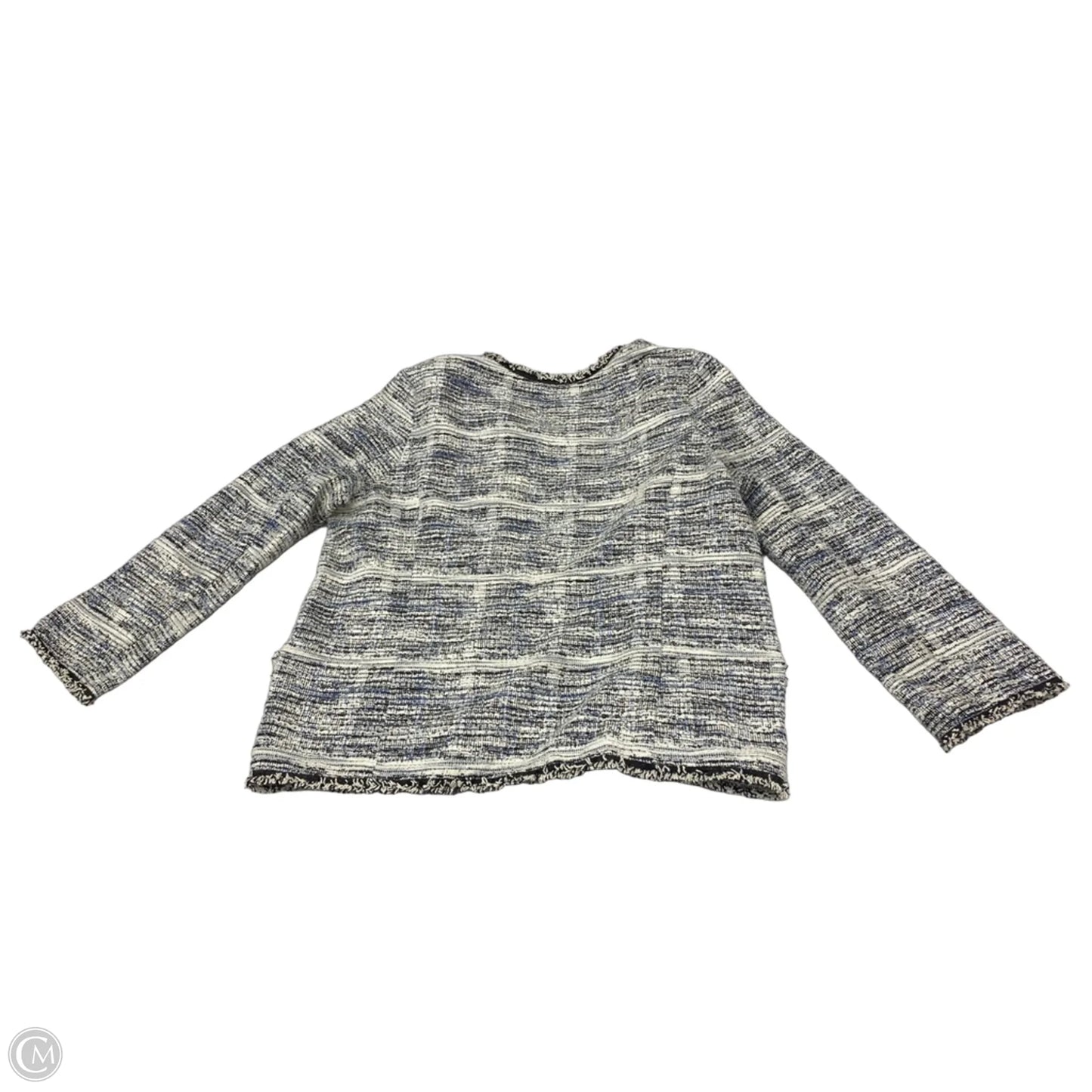 Blazer By Max Studio In Blue & Cream, Size: Xs