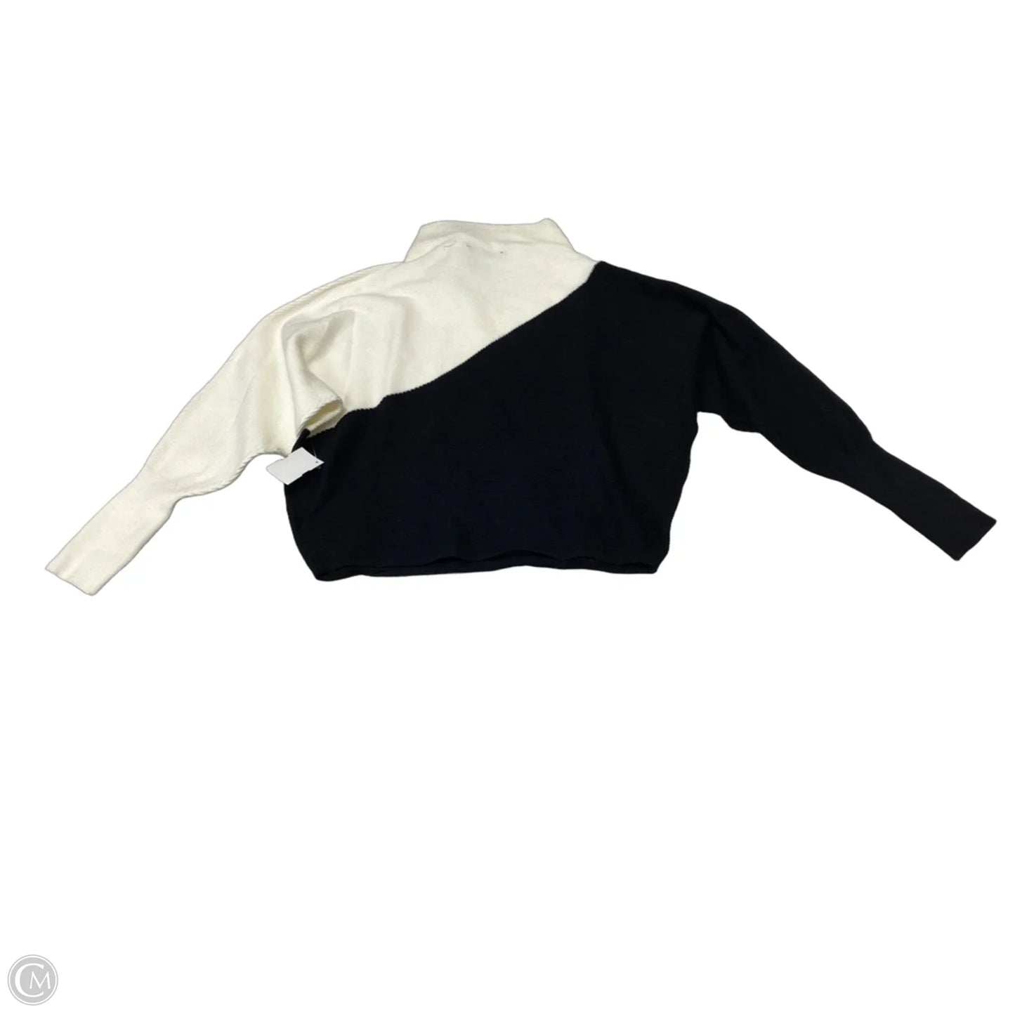 Sweater By Tahari In Black & Cream, Size: Xs