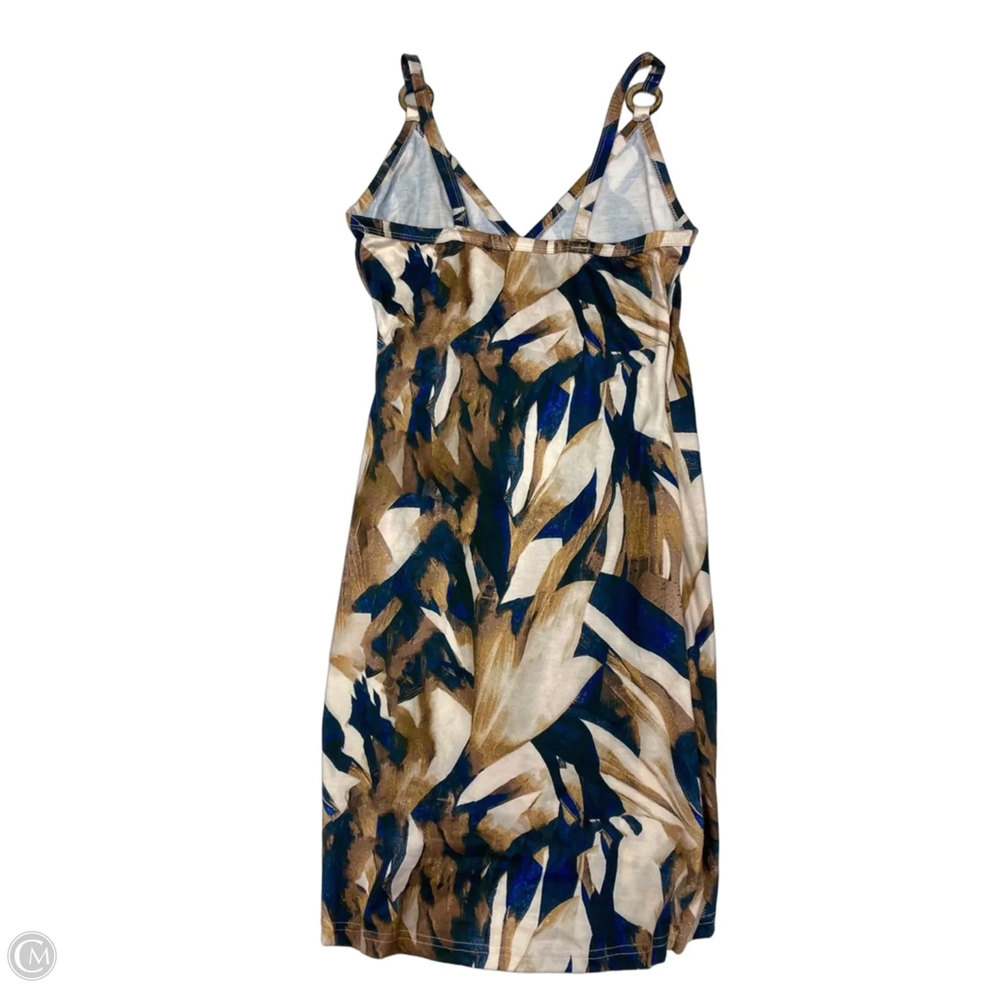 Dress Casual Short By Shein In Brown & Cream, Size: Xs