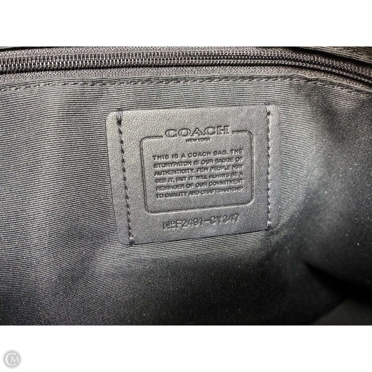Tote Designer By Coach, Size: Medium