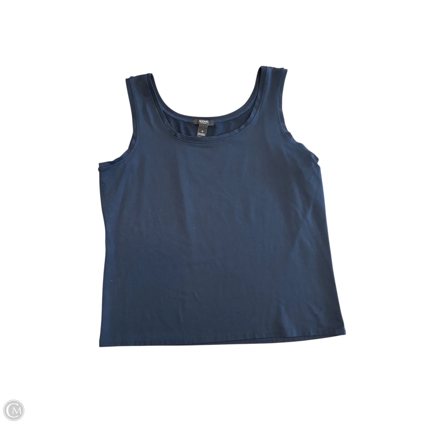 Top Sleeveless By Alfani In Navy, Size: 1x