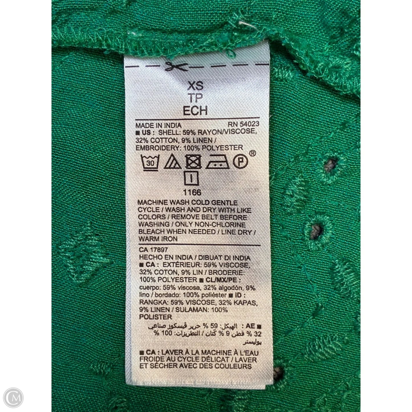 Dress Casual Short By Old Navy In Green, Size: Xs