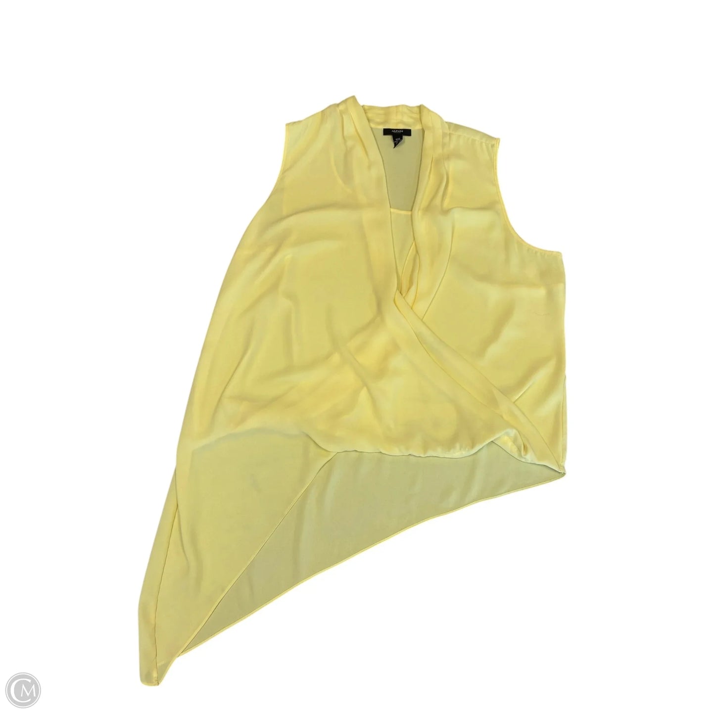 Blouse Sleeveless By Alfani In Yellow, Size: 1x
