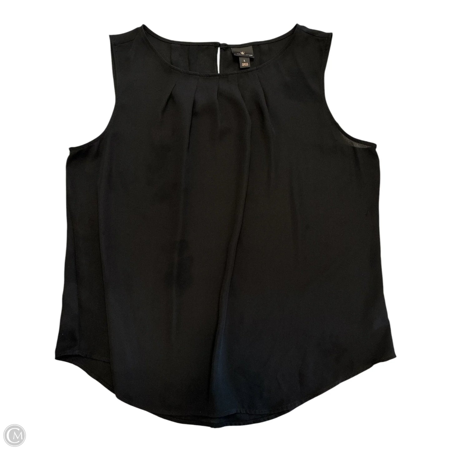 Blouse Sleeveless By Worthington In Black, Size: L