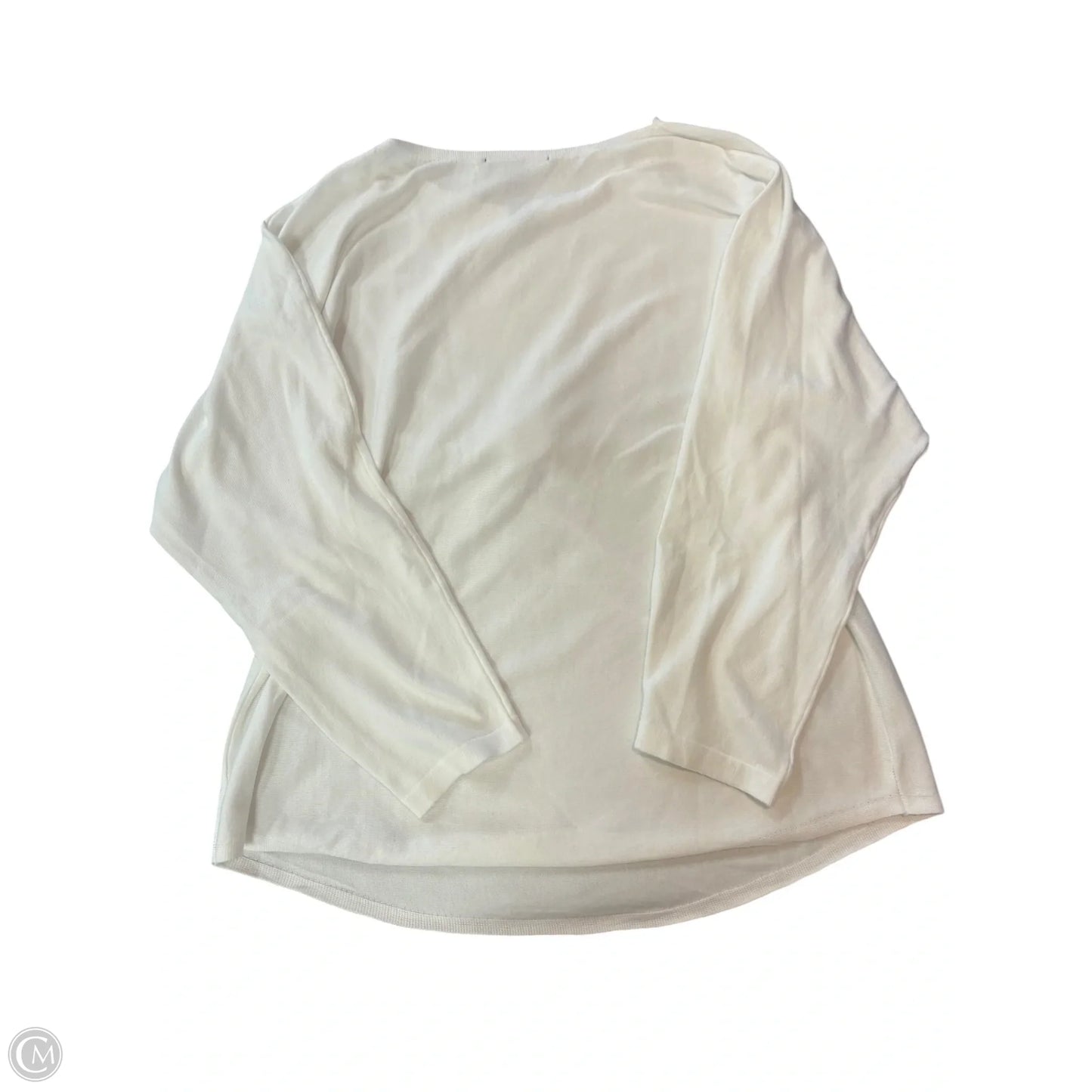 Sweater By Ashley Stewart In White, Size: 2x