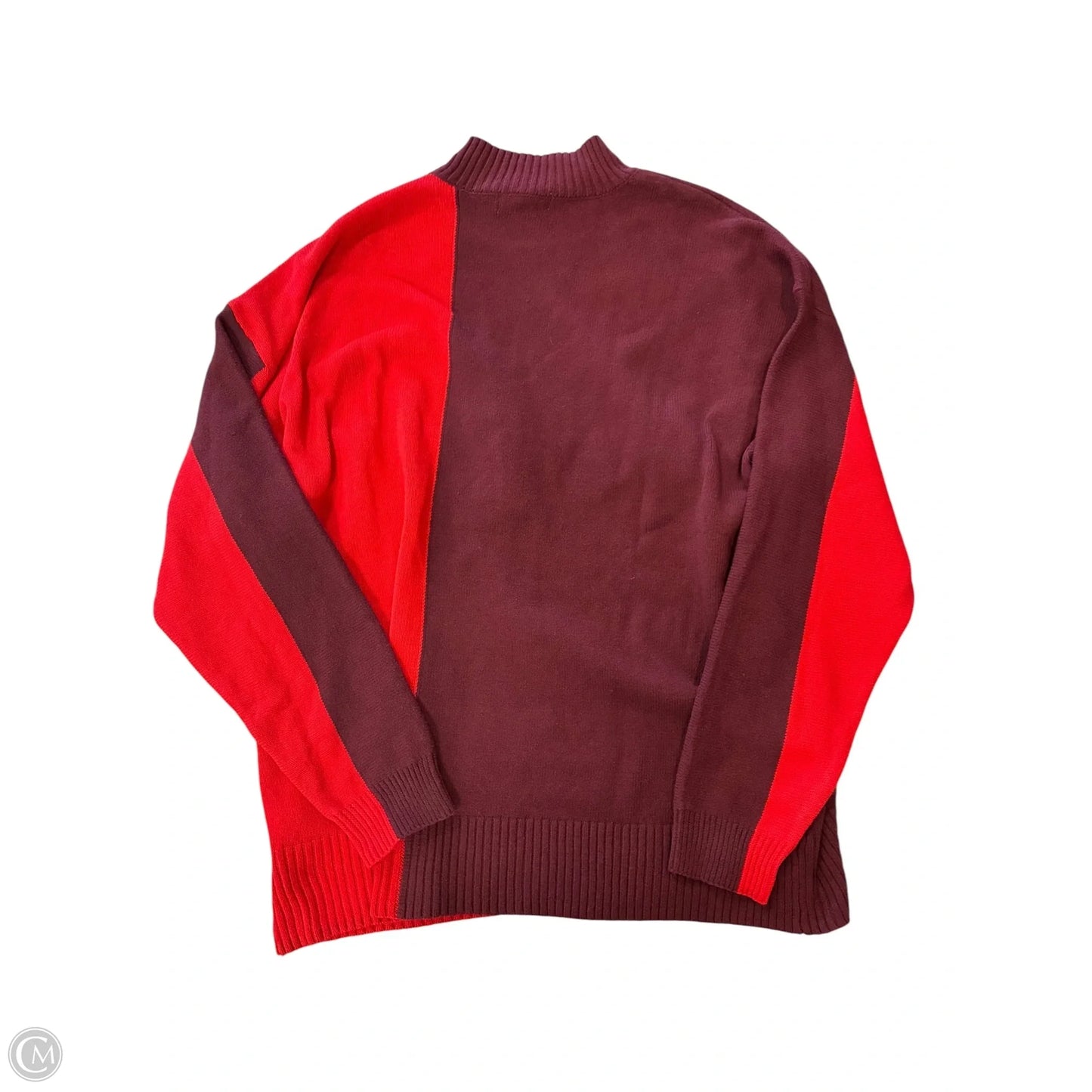 Sweater By Liz Claiborne In Red, Size: Xl