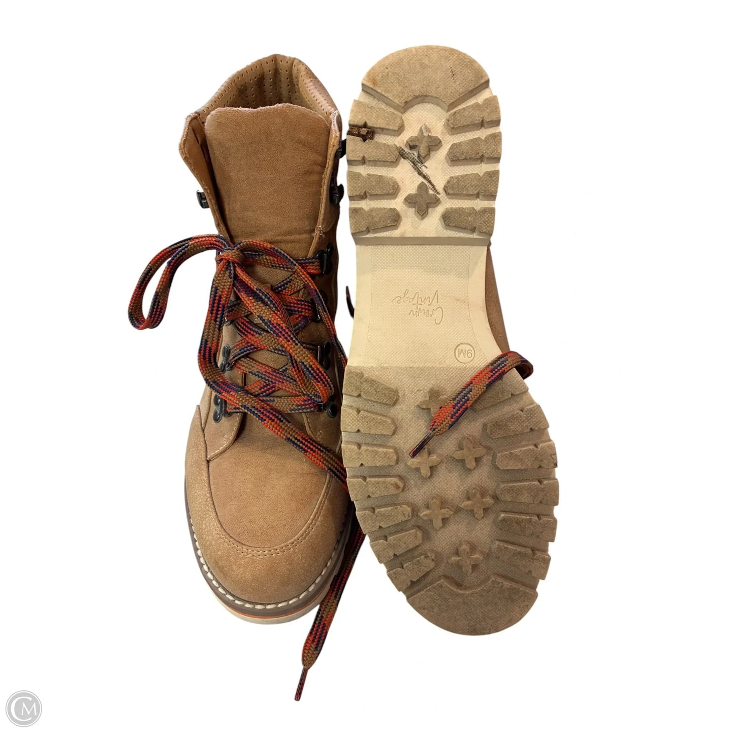 Boots Hiking By Crown Vintage In Brown, Size: 9