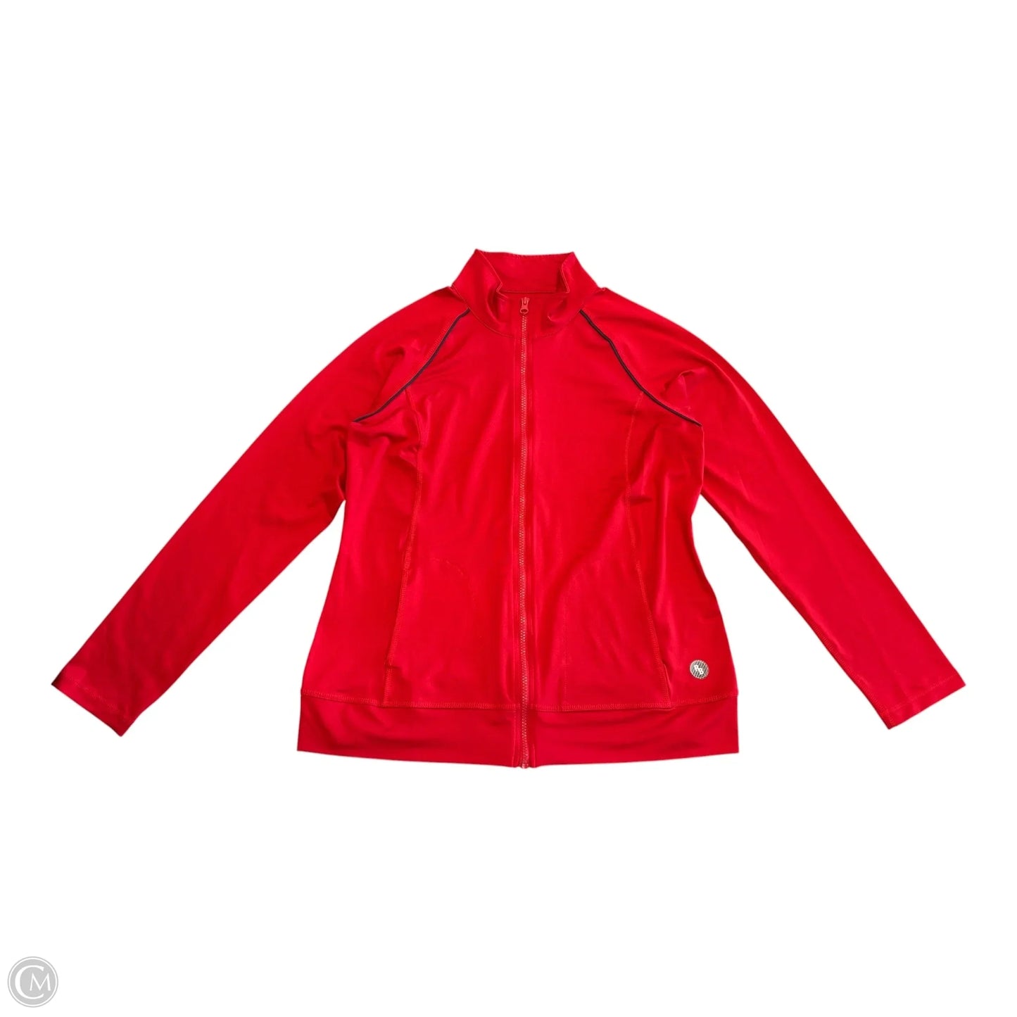 Athletic Jacket By Cmf In Red, Size: L