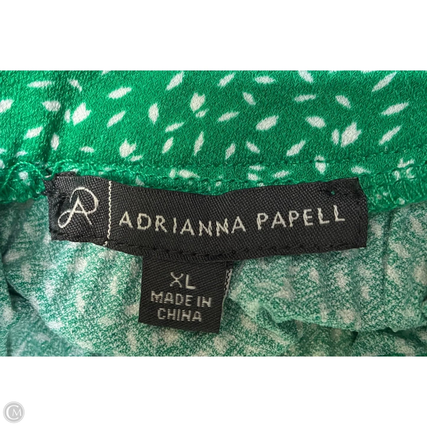 Top Sleeveless By Adrianna Papell In Green, Size: Xl