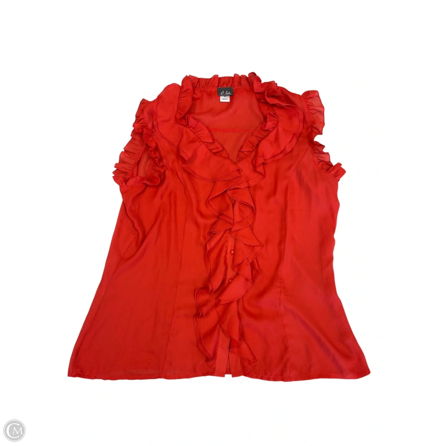 Top Sleeveless Basic By Clothes Mentor In Orange, Size: 2x