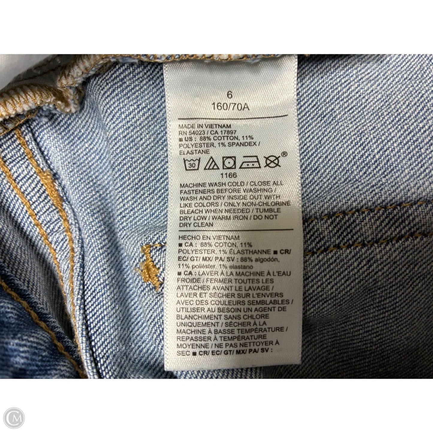 Jeans Straight By Old Navy In Blue Denim, Size: 6