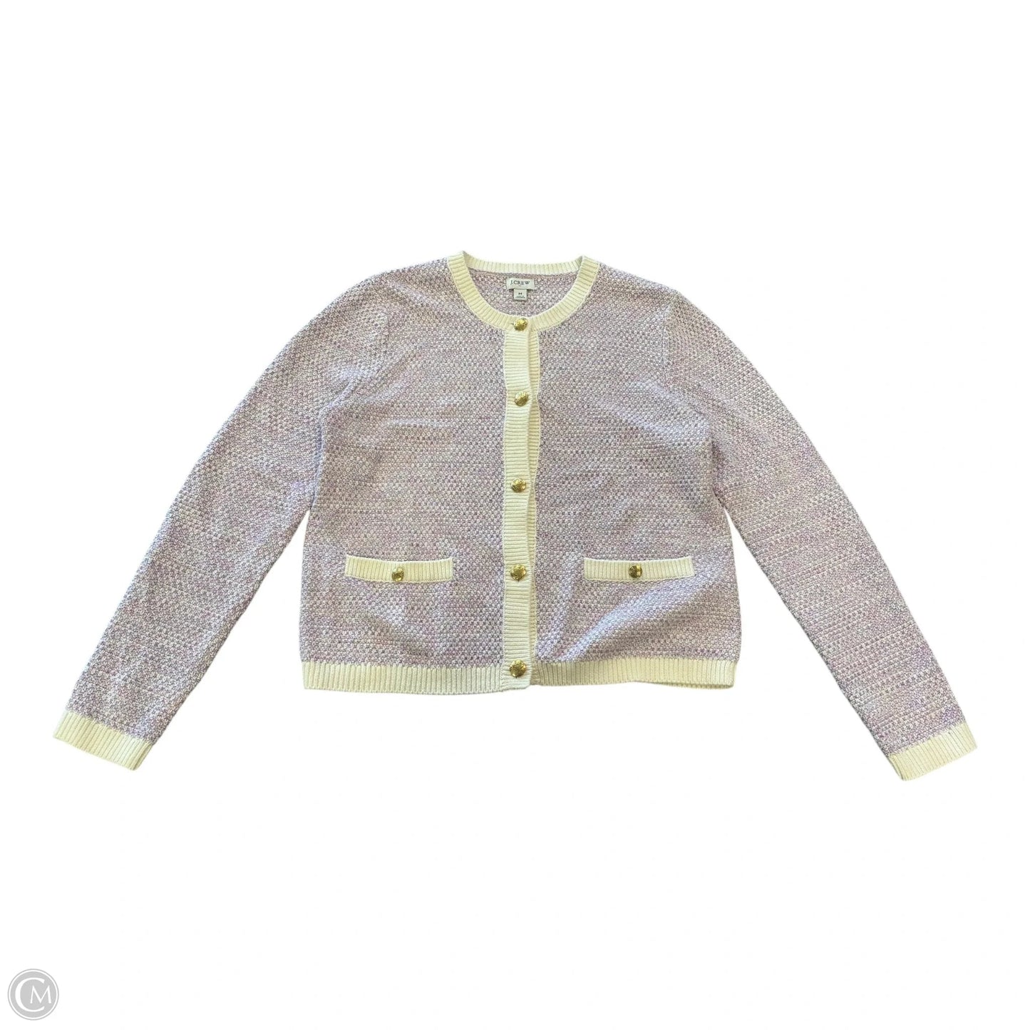 Sweater Cardigan By J. Crew In Purple, Size: M