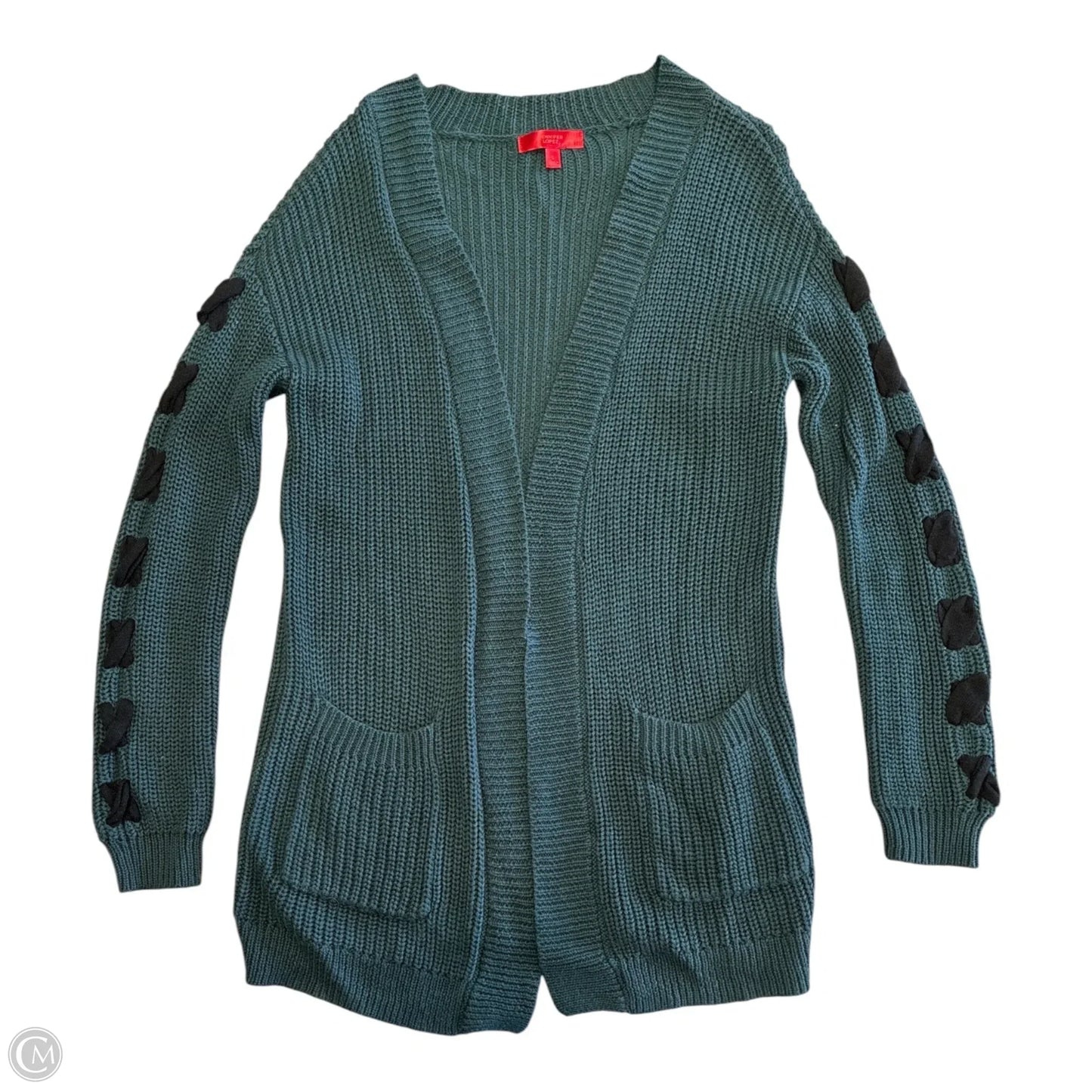 Sweater Cardigan By Jennifer Lopez In Green, Size: S