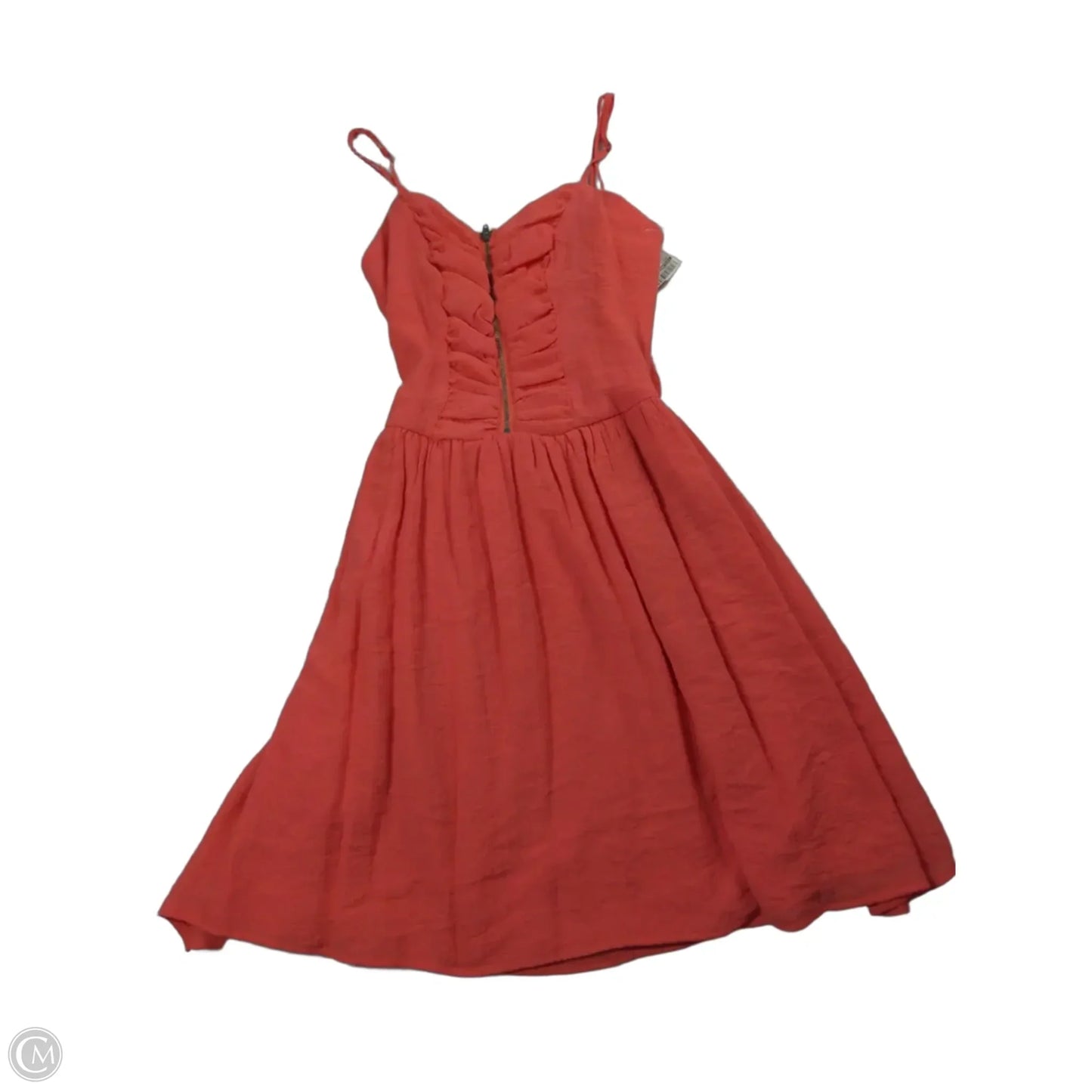 Dress Casual Midi By Xhilaration In Orange, Size: Xs