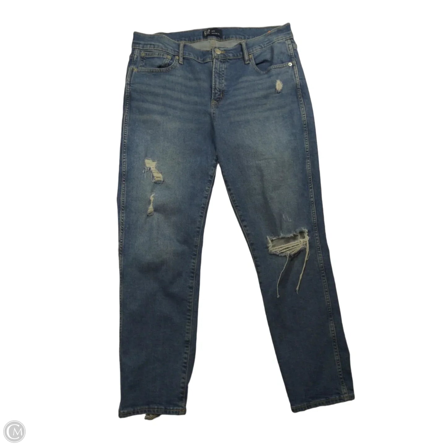 Jeans Straight By Gap In Blue, Size: 14