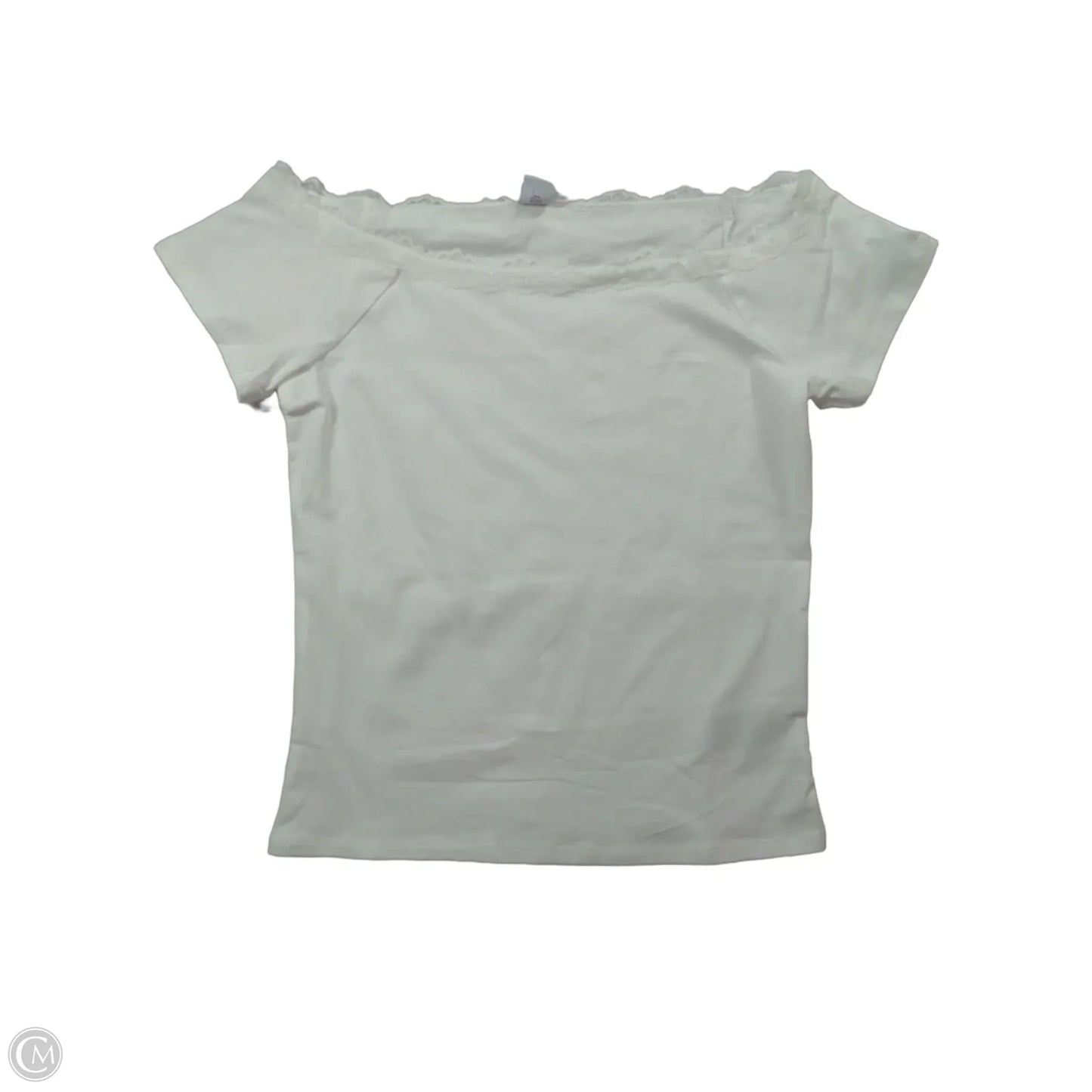 Top Short Sleeve By Old Navy In White, Size: M