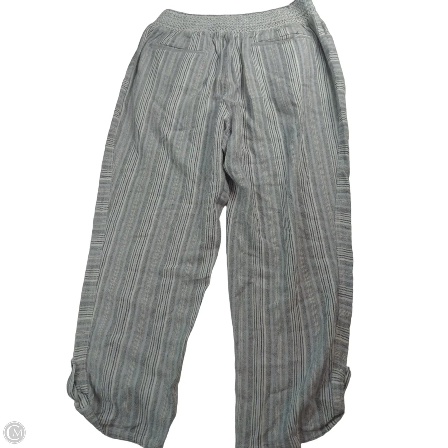 Pants Linen By West Bound In Grey & White, Size: Xl