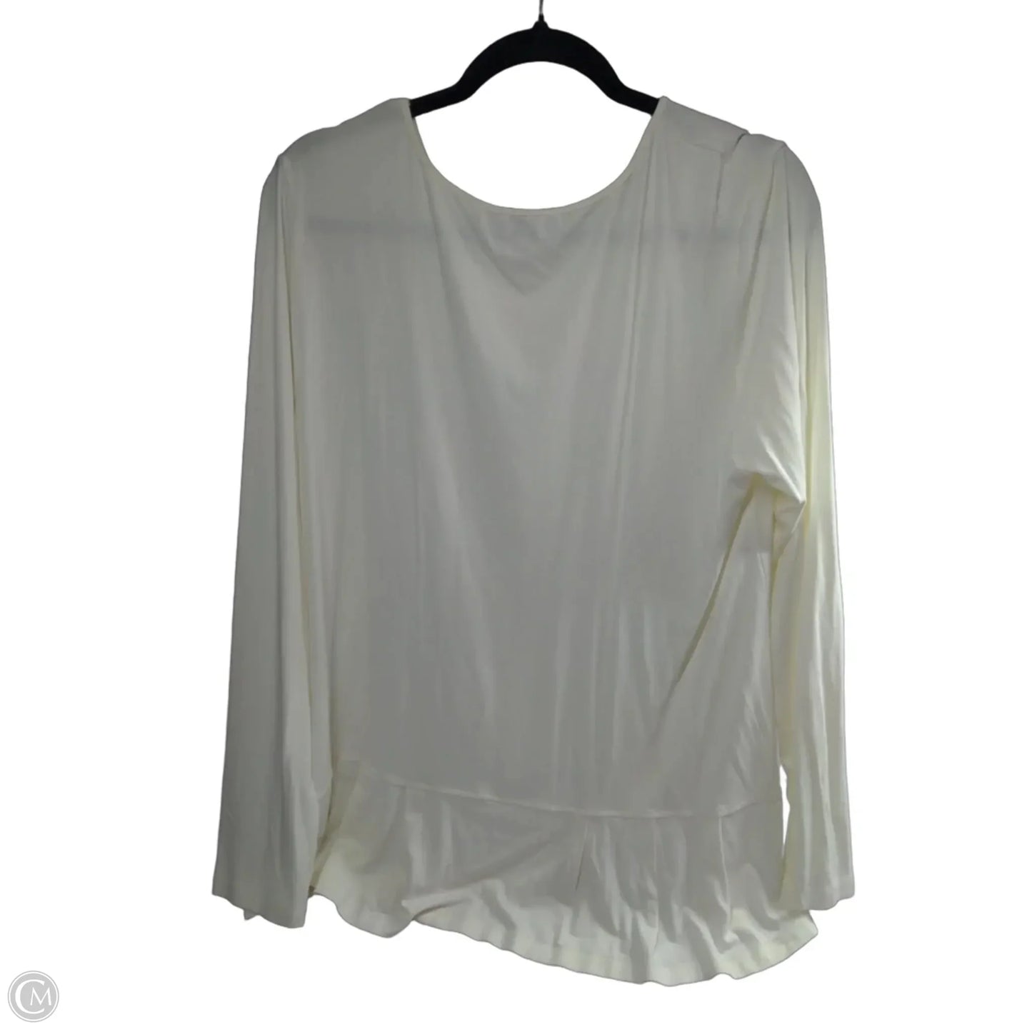 Top Long Sleeve By Soft Surroundings In Cream, Size: Xl