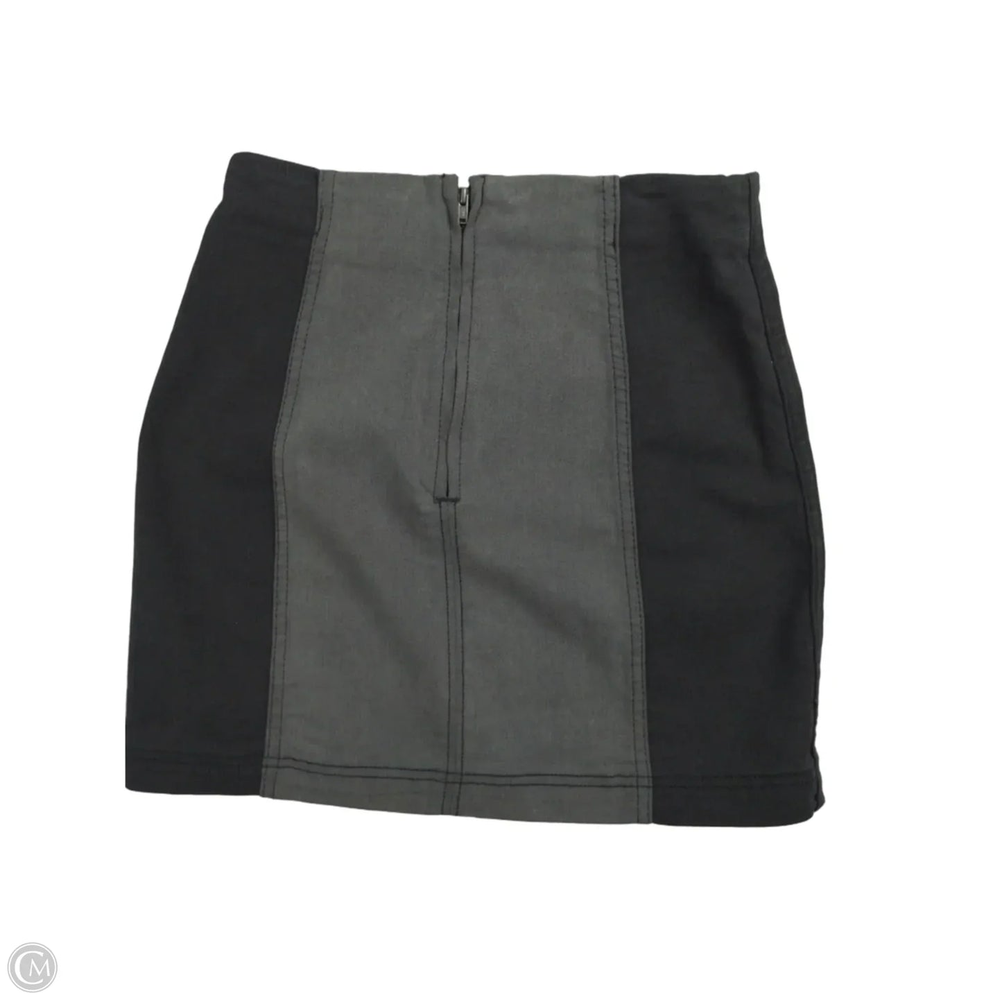 Skirt Mini & Short By Free People In Black & Grey, Size: 4