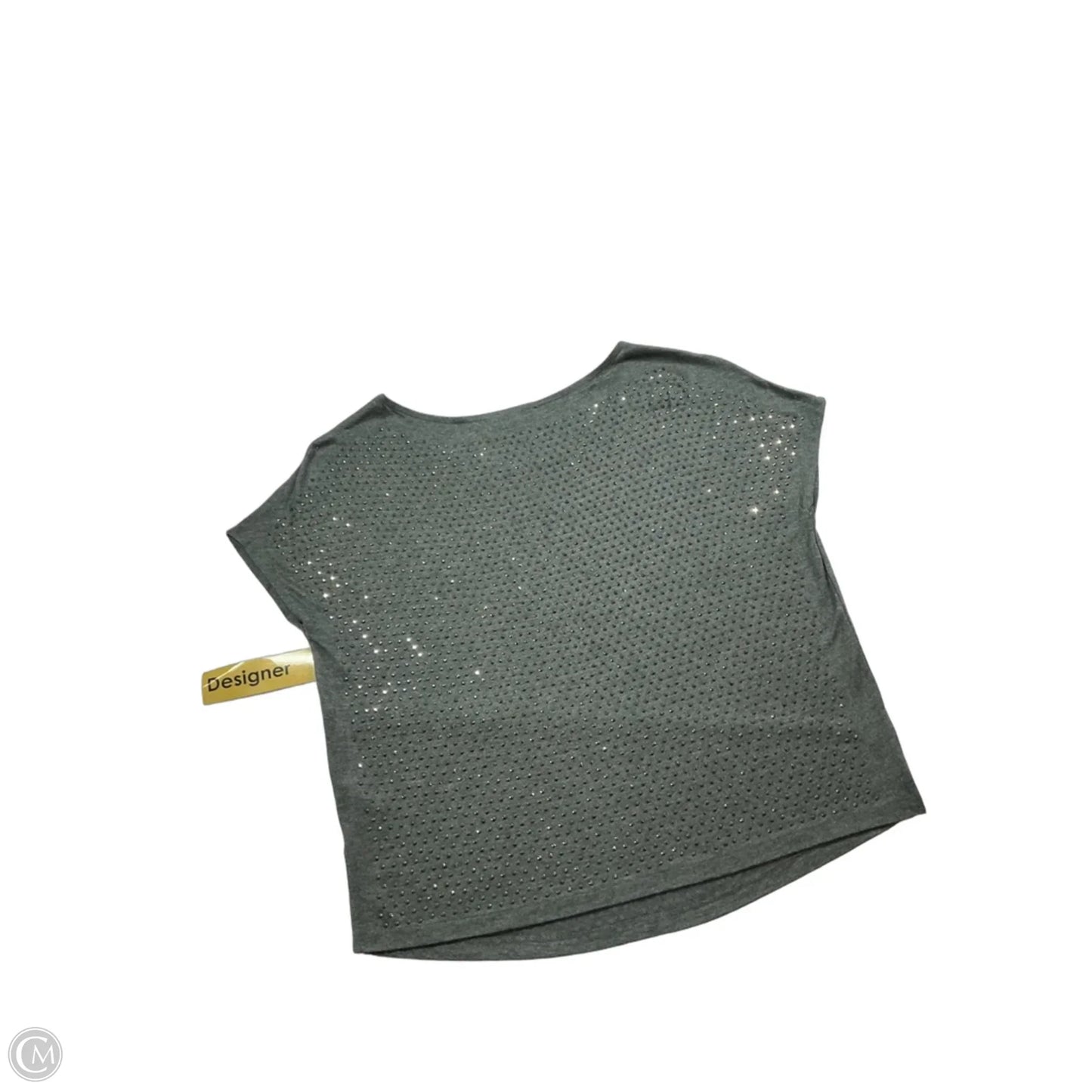 Top Short Sleeve Designer By All Saints In Grey, Size: 2